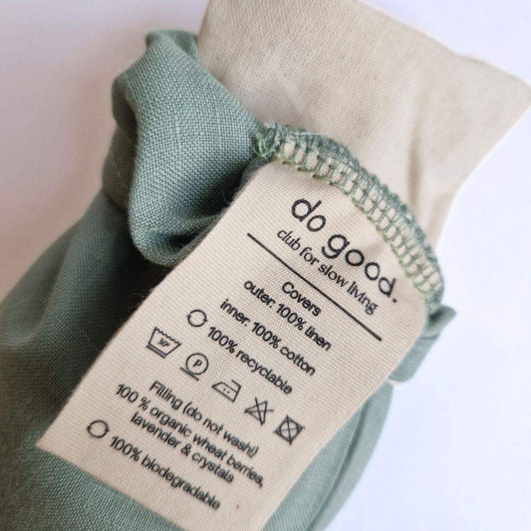 Augenkissen Leinen mit Lavendel & Edelsteinen Sage