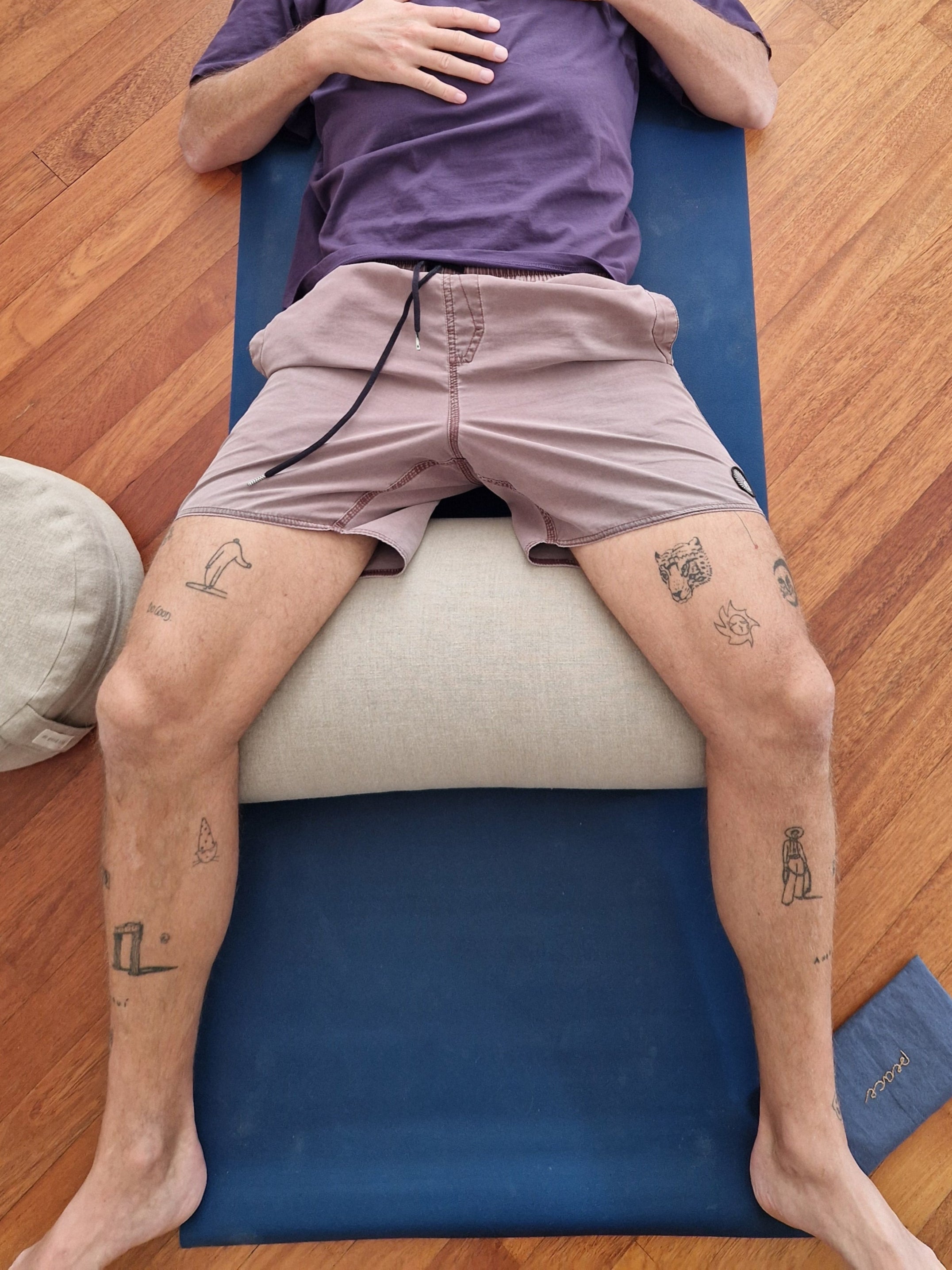 Yoga Bolster Rechteckig – Leinen Natur