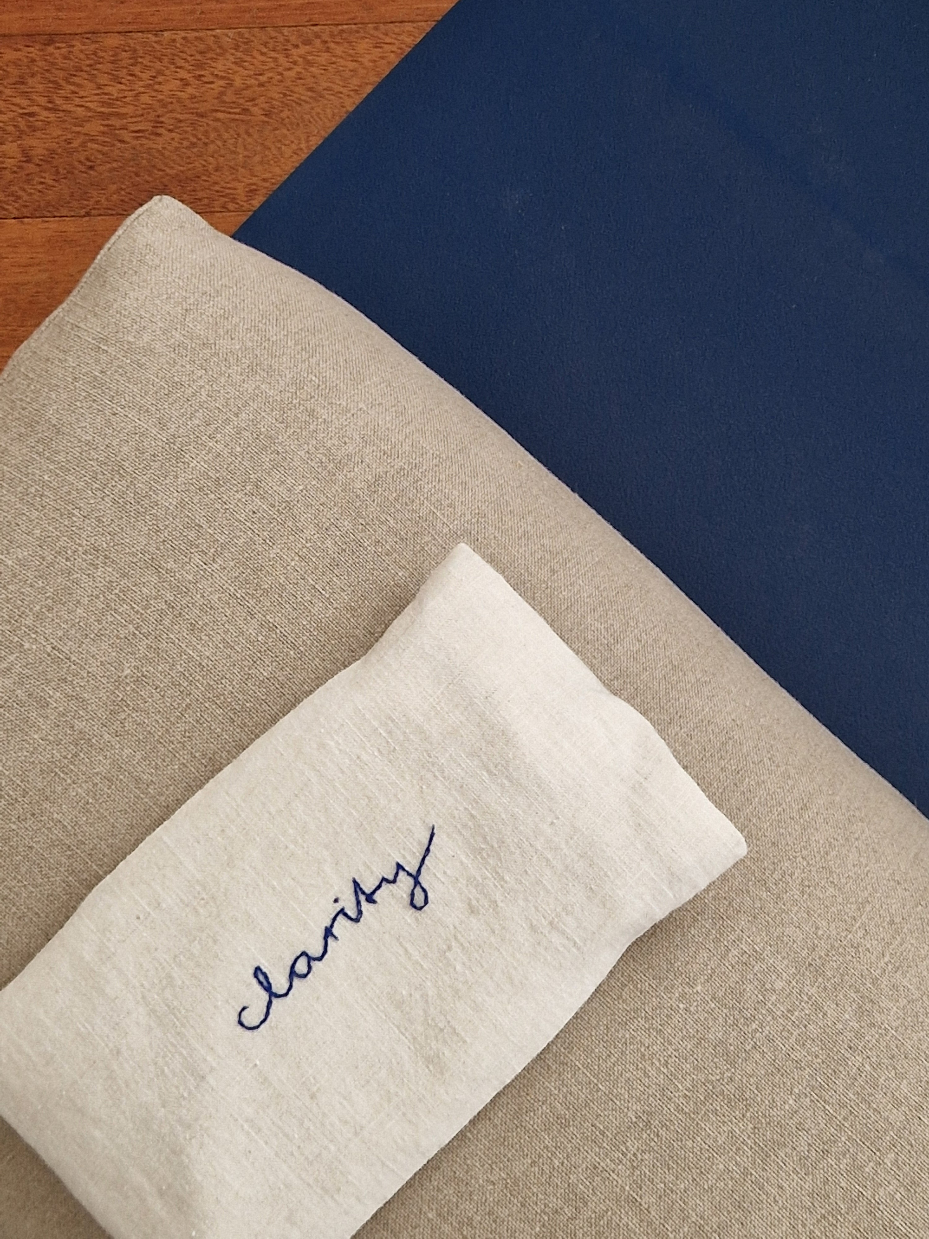 Yoga Bolster Rechteckig – Leinen Natur