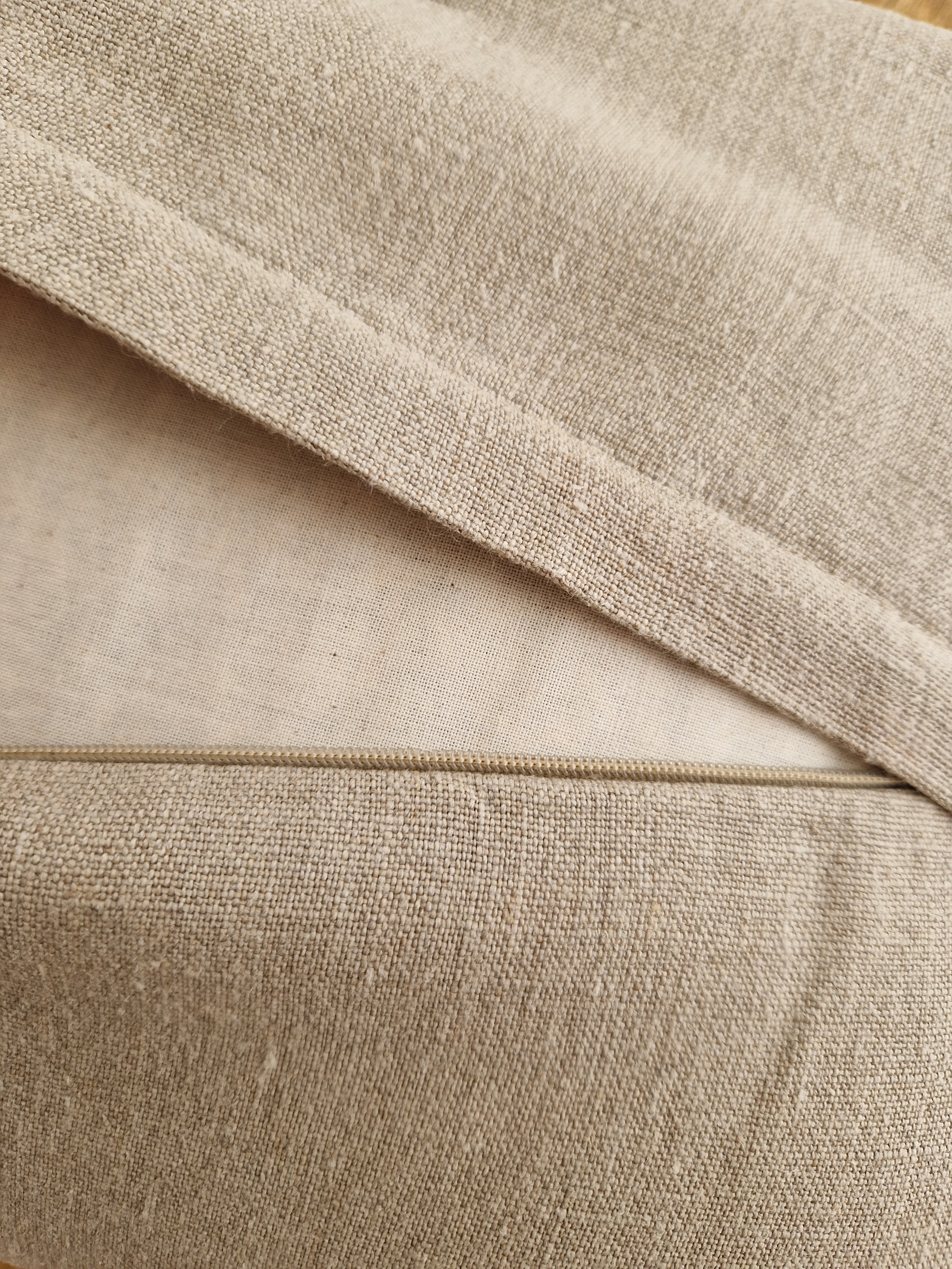 Yoga Bolster Rechteckig – Leinen Natur