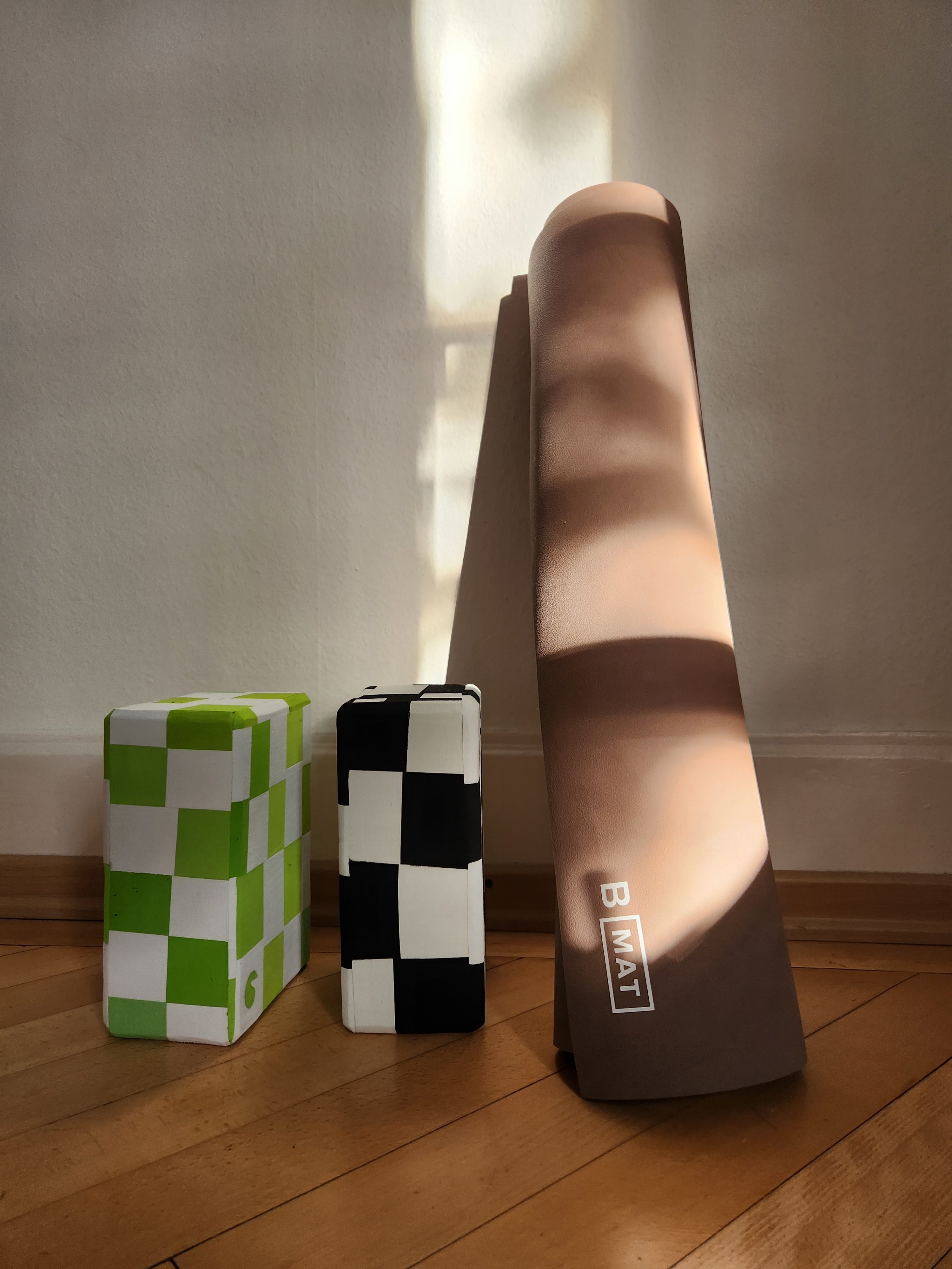 Recycled Yoga Block Yin Yang Lime