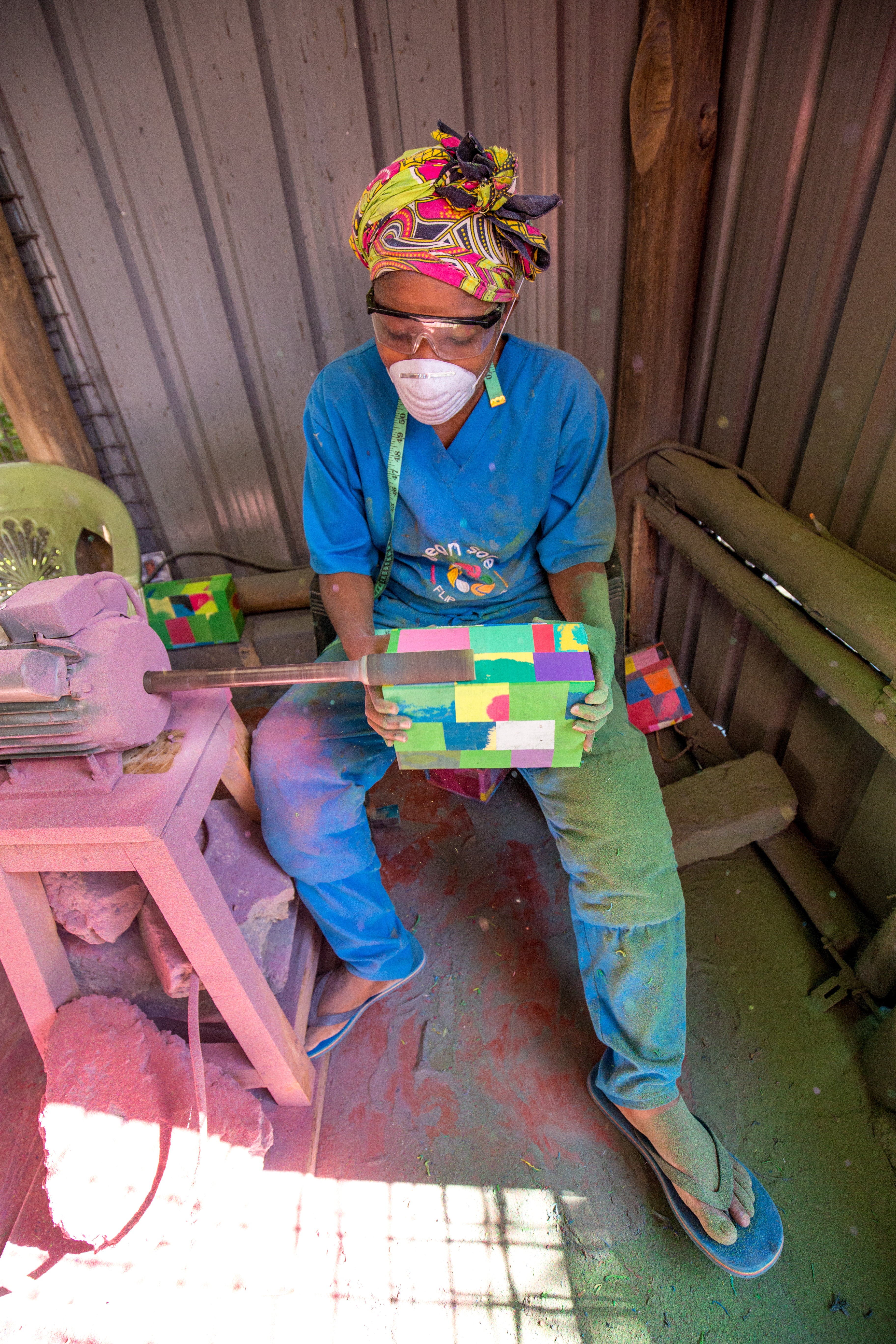 Recycled Yoga Block Set inkl. gratis Reinigungsspray (150ml)