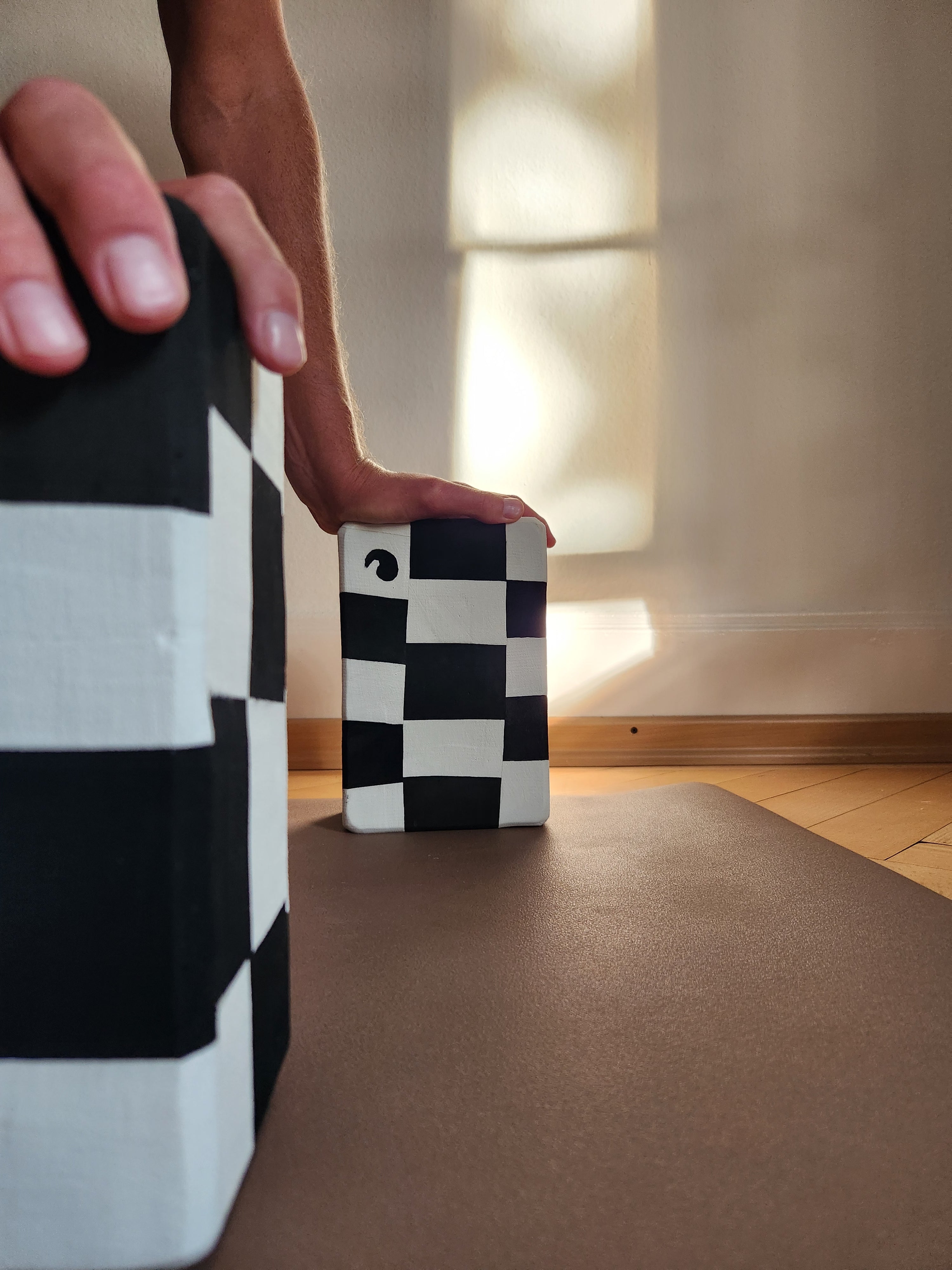 Recycled Yoga Block Yin Yang