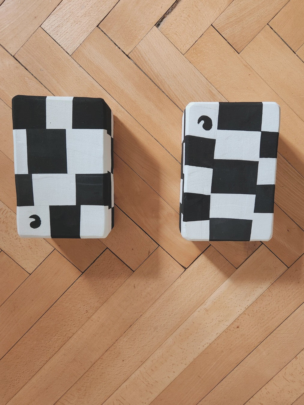 Recycled Yoga Block Yin Yang