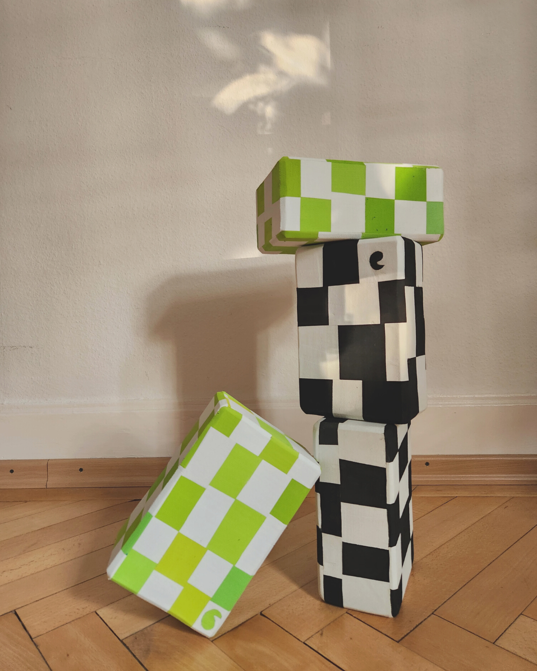 Recycled Yoga Block Yin Yang