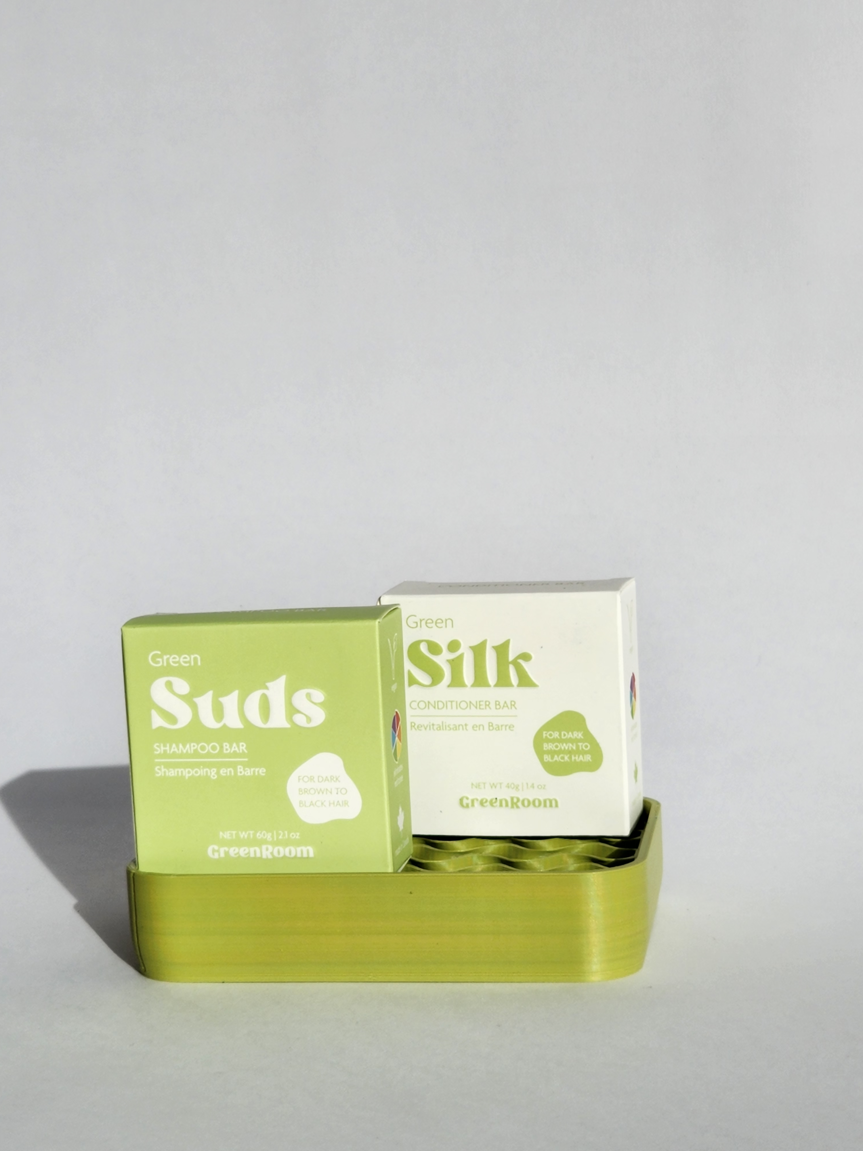 Festes Shampoo + Conditioner + Seifenschale