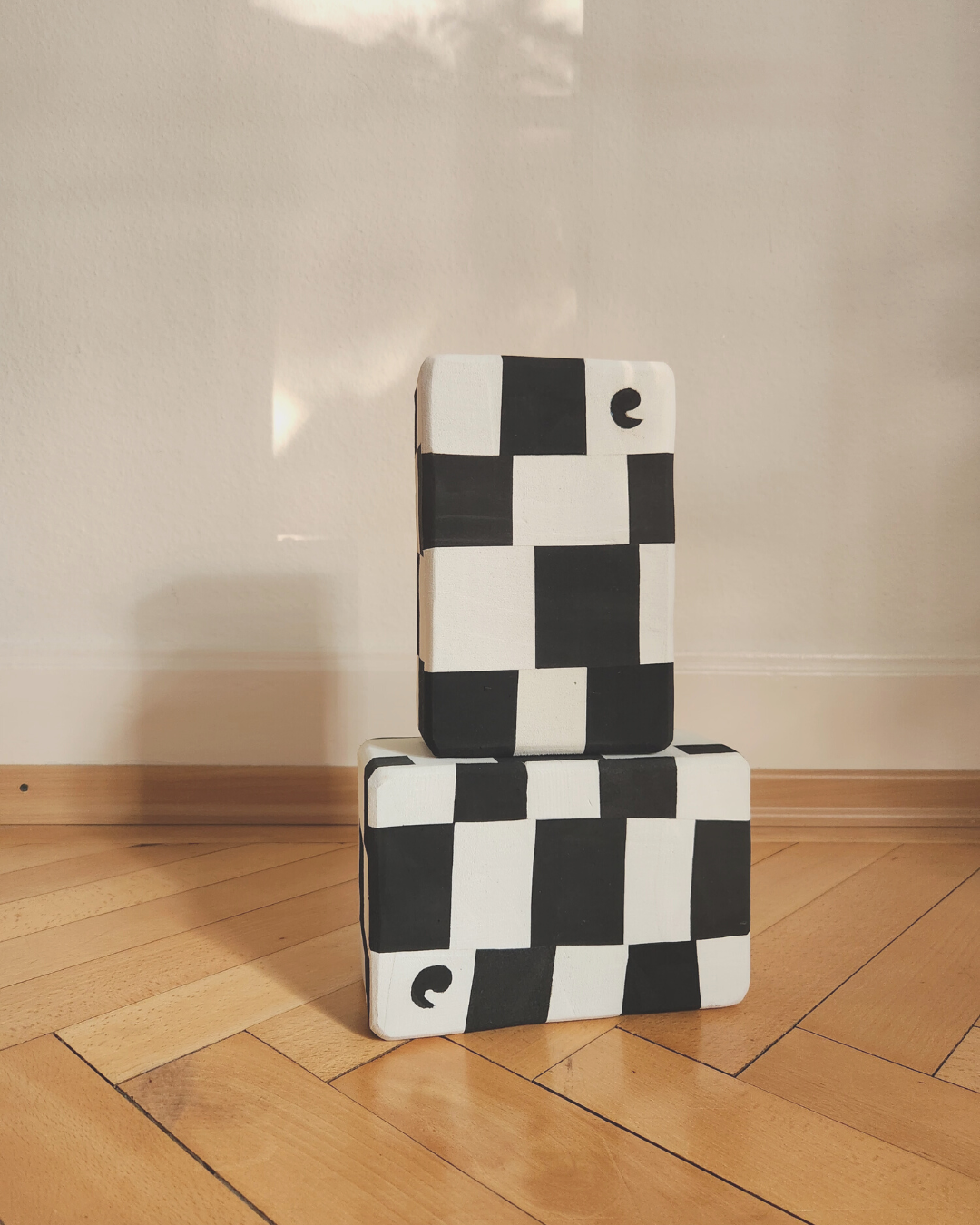 Recycled Yoga Block Yin Yang