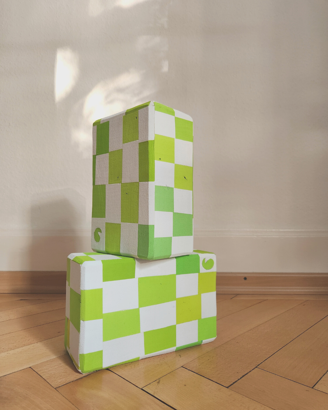 Recycled Yoga Block Yin Yang Lime