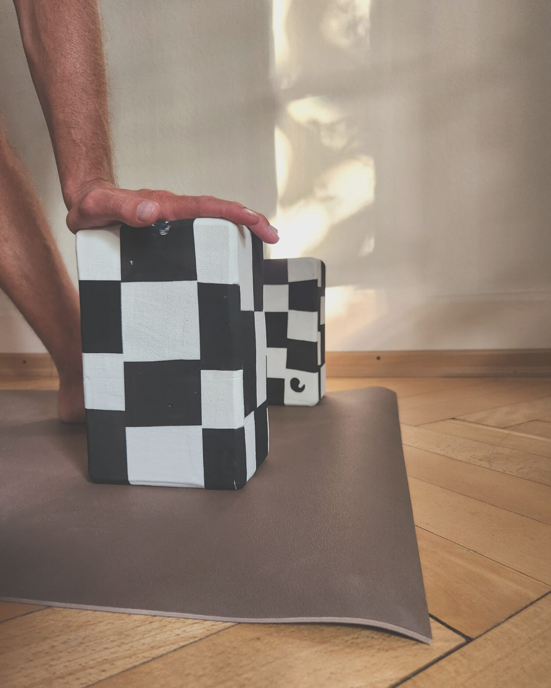 Recycled Yoga Block Yin Yang