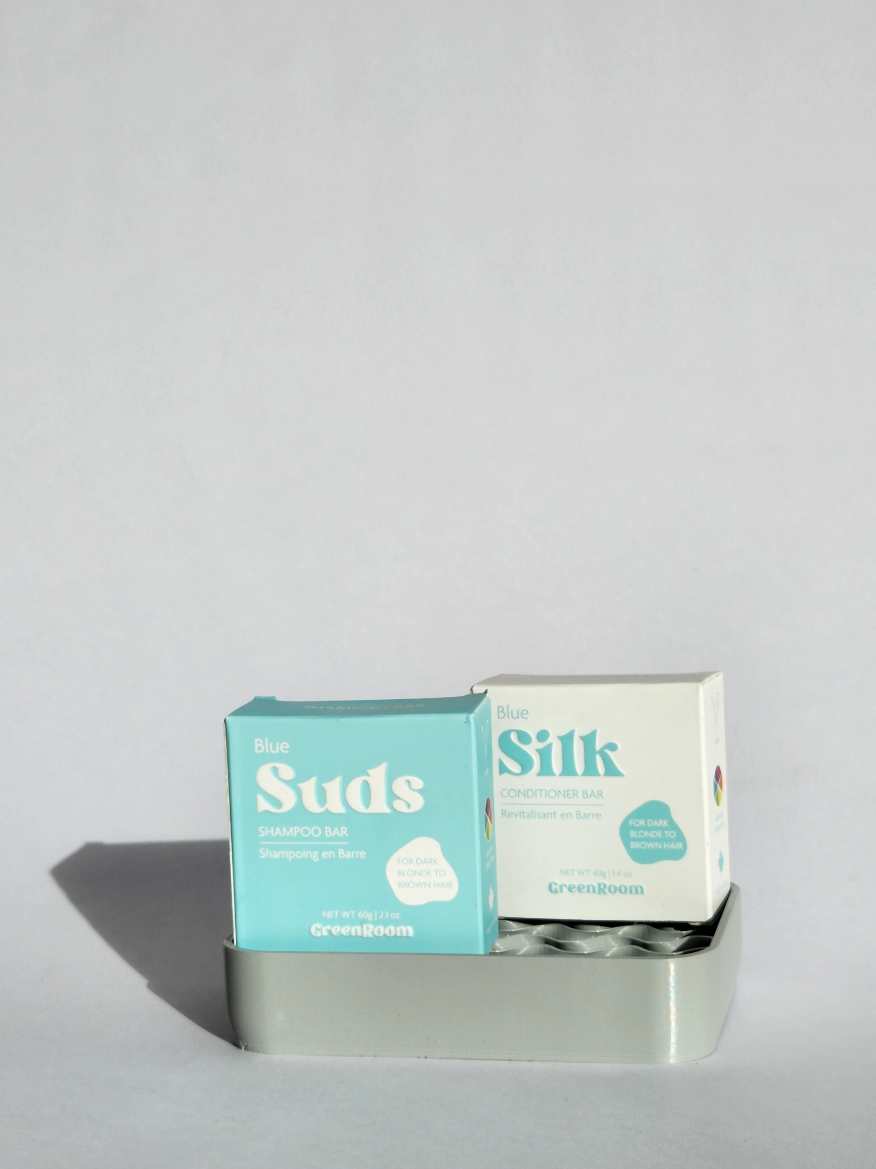 Festes Shampoo + Conditioner + Seifenschale