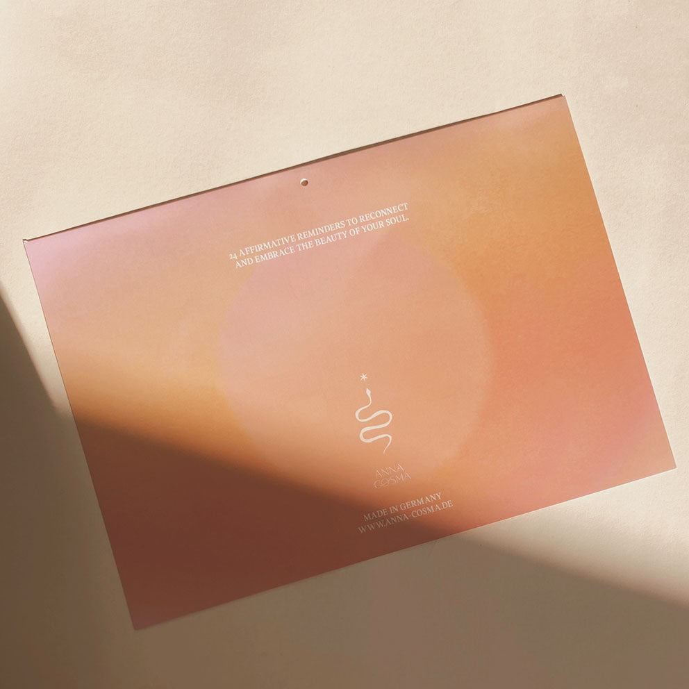 Postkarte - Affirmationskalender mit 24 Affirmationen