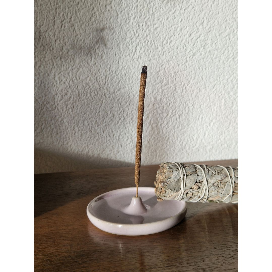 Räucherstäbchenhalter Keramik Lila