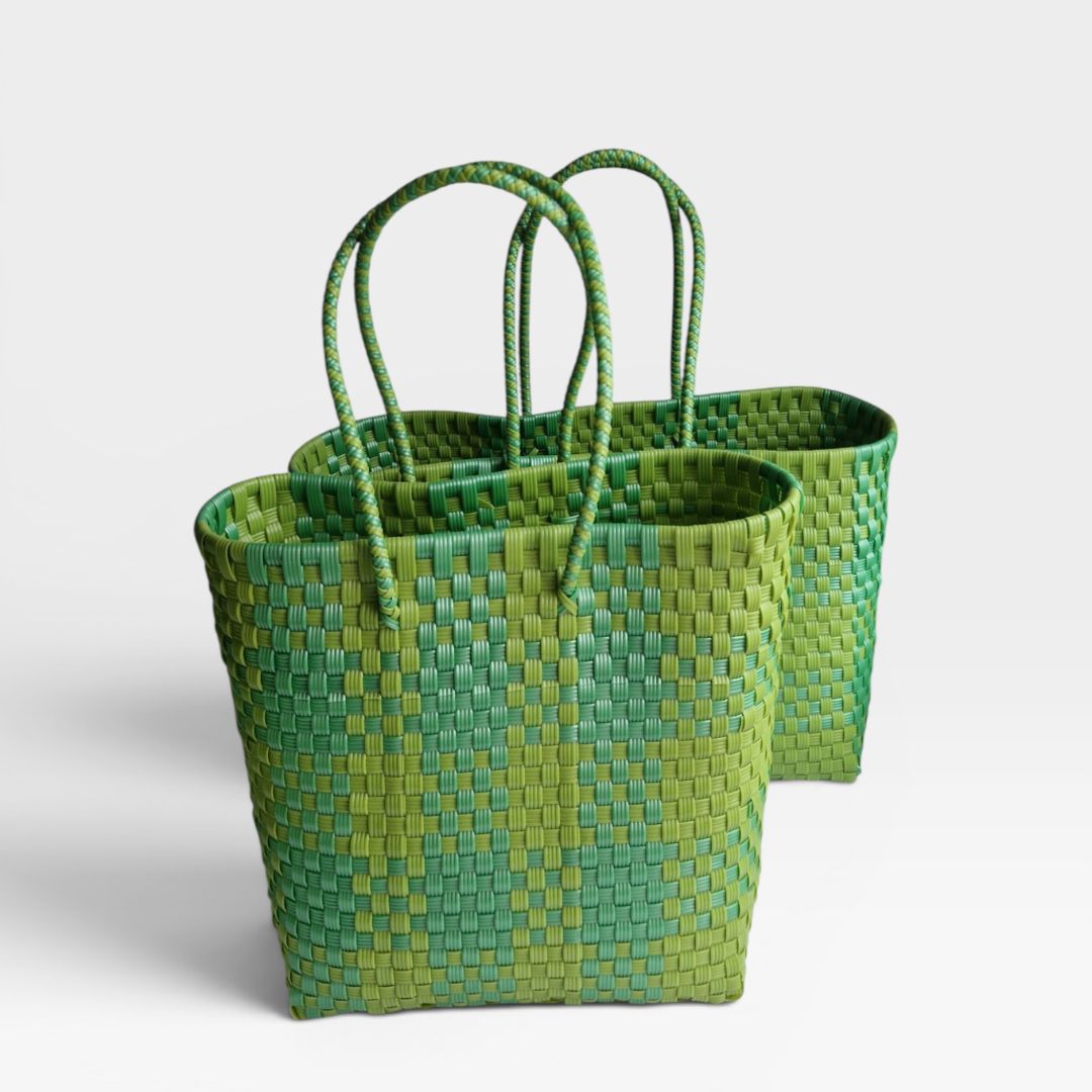 Alma Mediana Plaid Lime Green