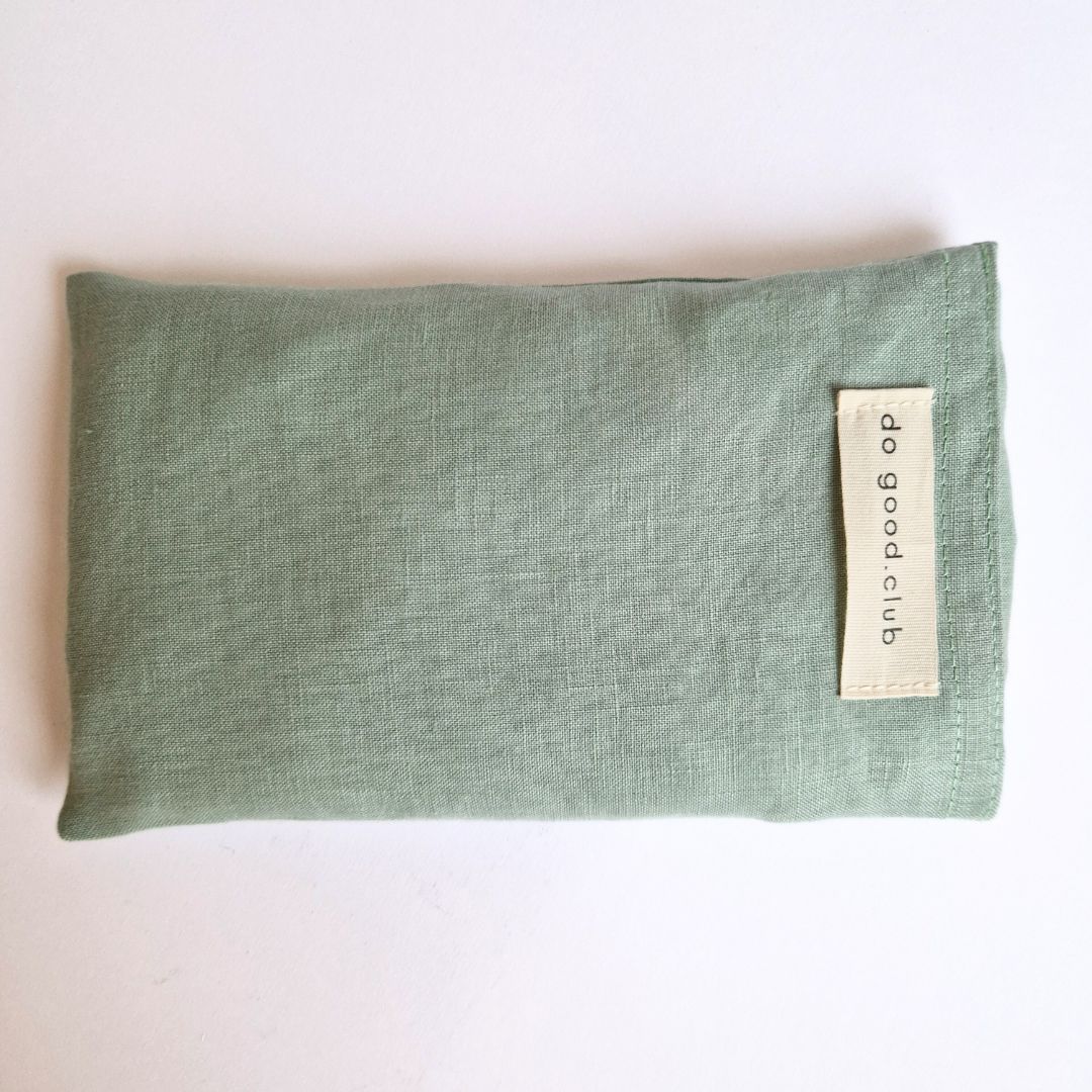 Augenkissen Leinen mit Lavendel & Edelsteinen Sage