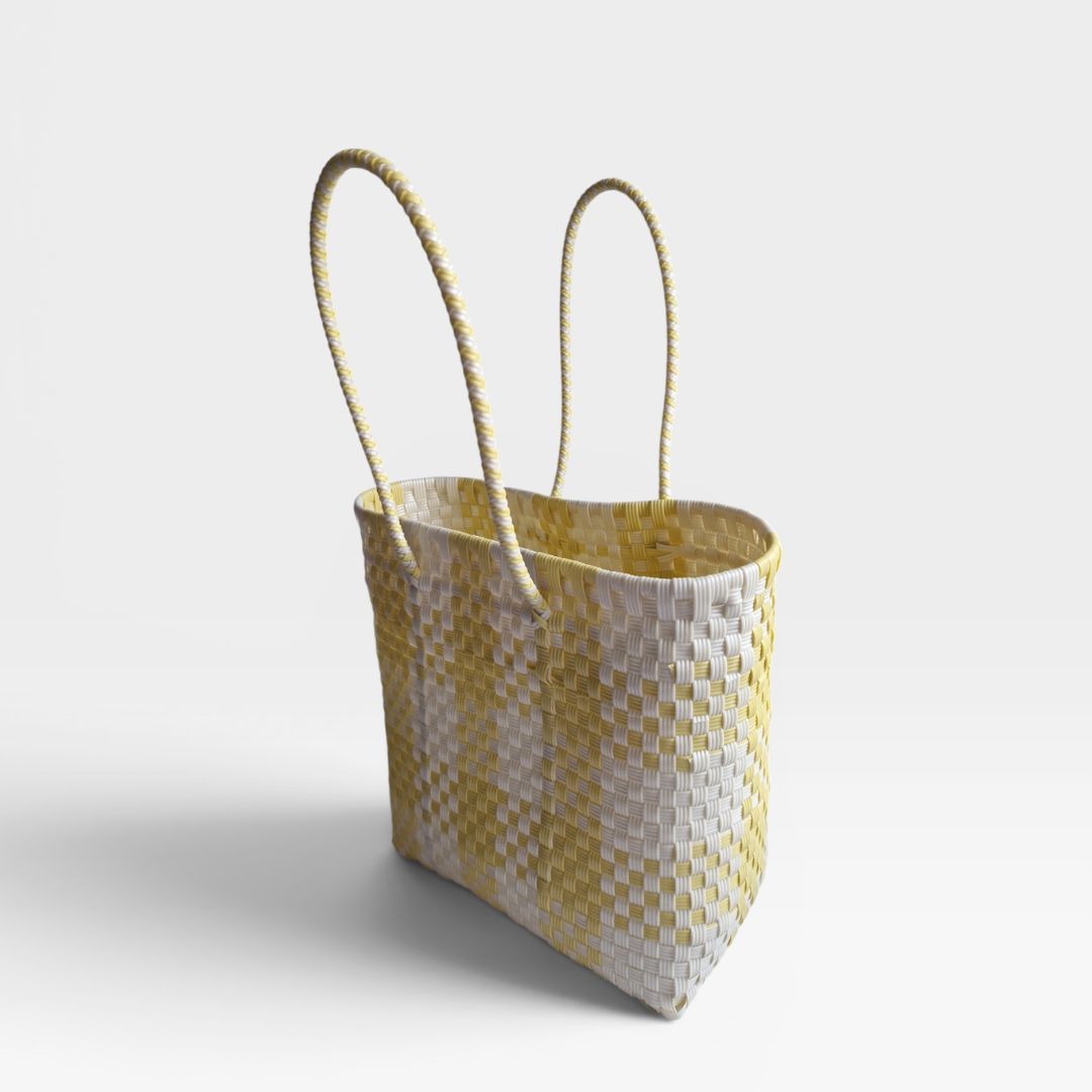 Alma Tote Mediana Plaid Pink