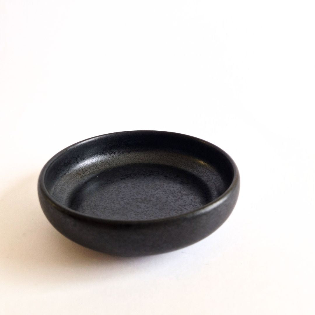 Räucherschale Keramik Schwarz