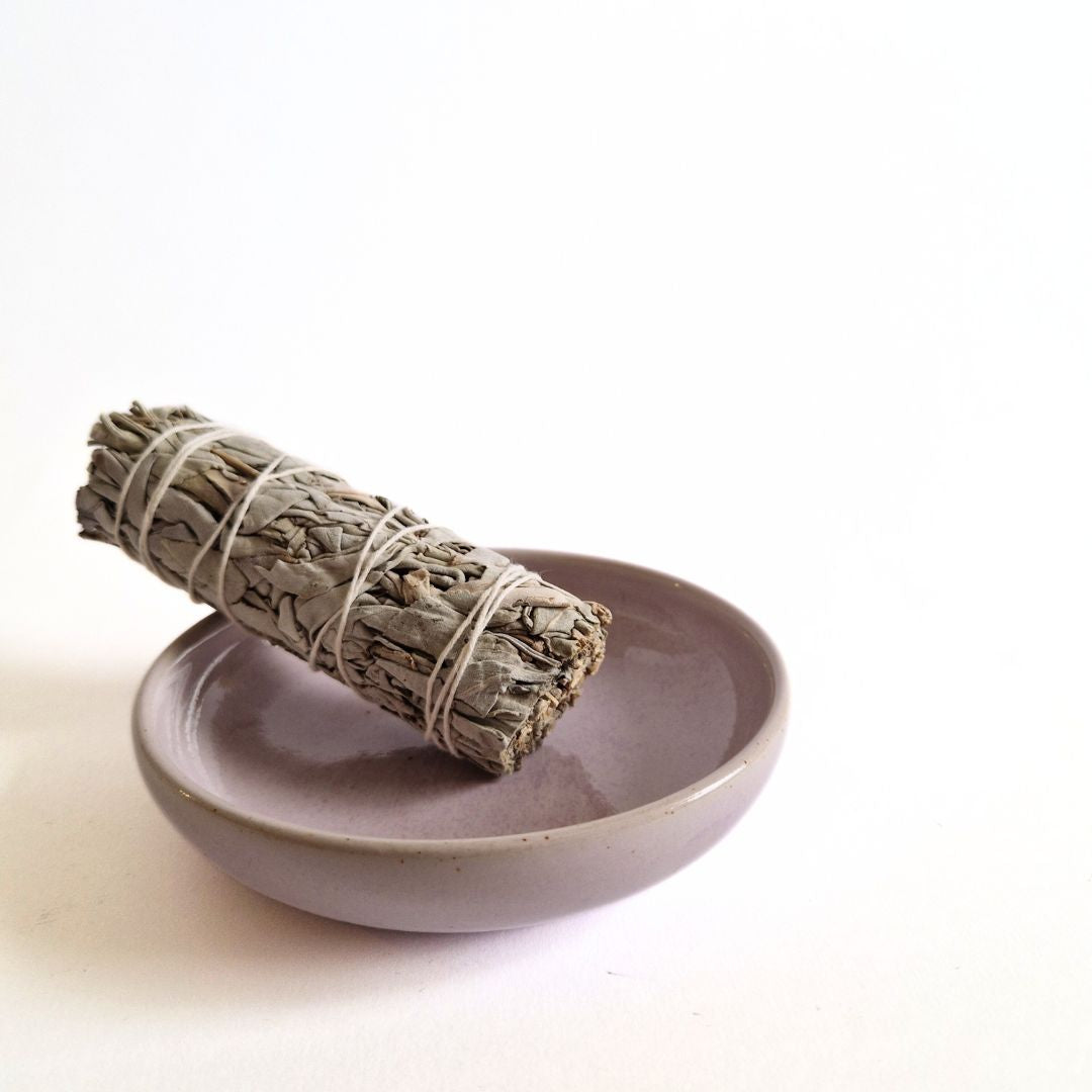 Räucherschale Keramik Lila