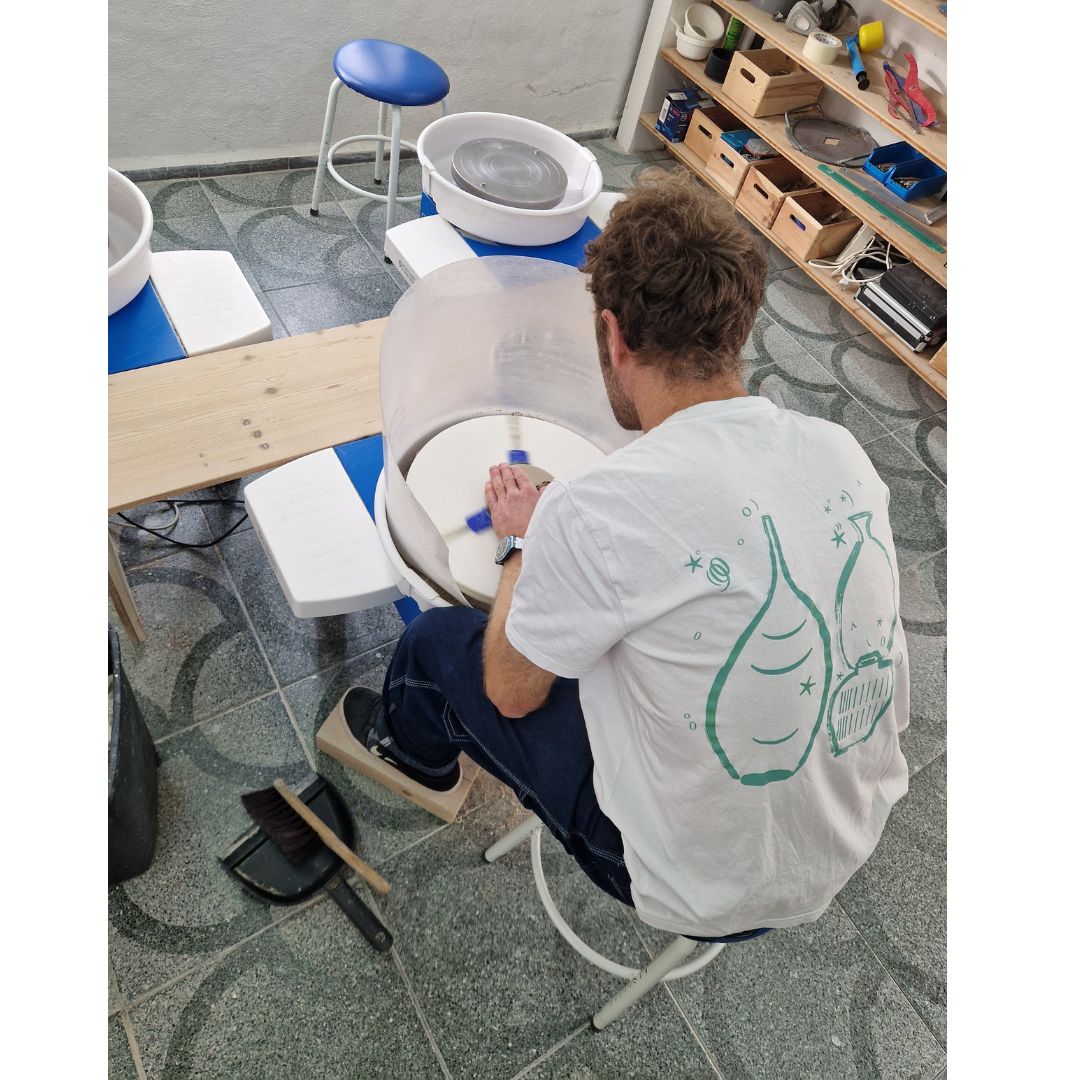 Räucherstäbchenhalter Keramik Weiss