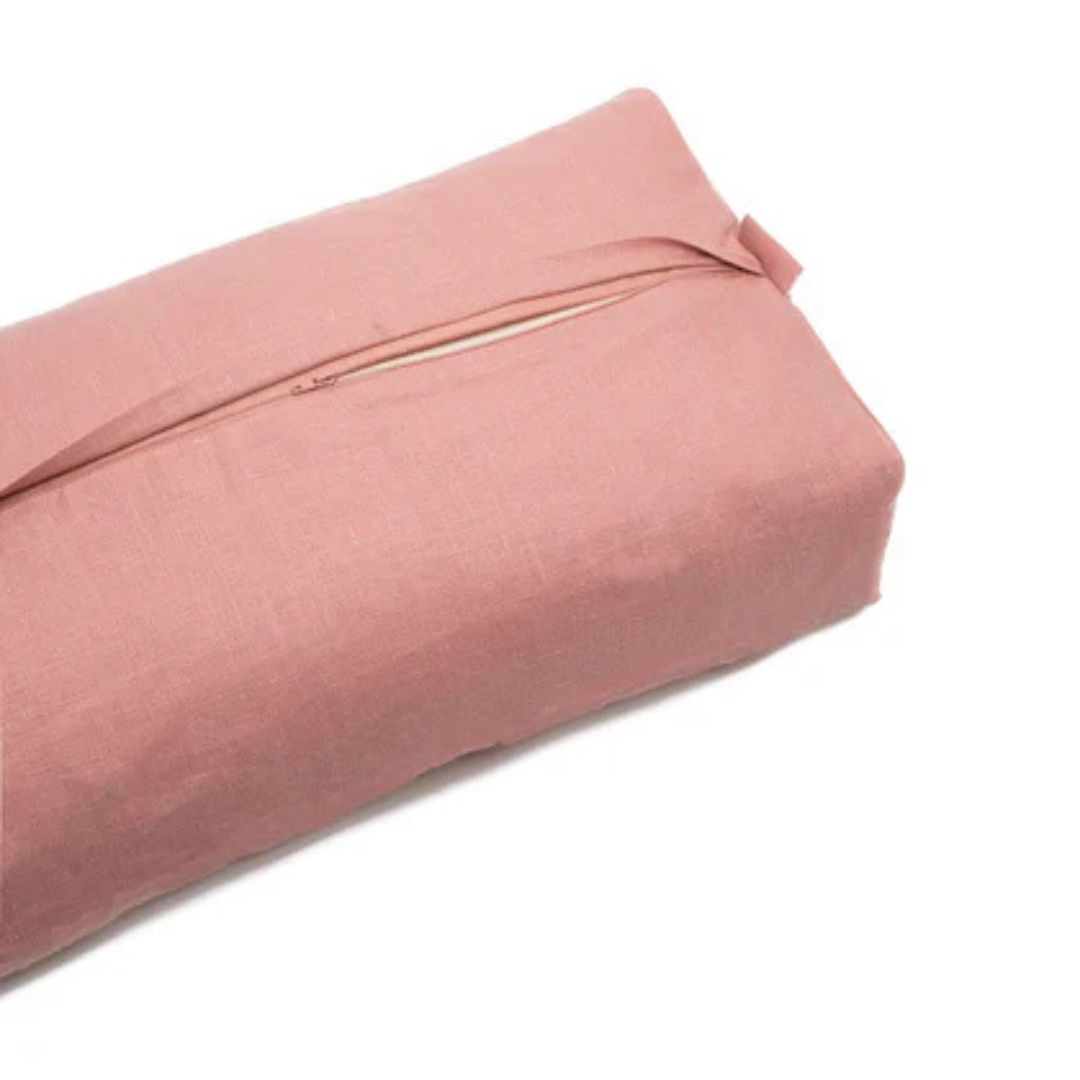Rechteckiges Yoga Bolster - Rose Clay