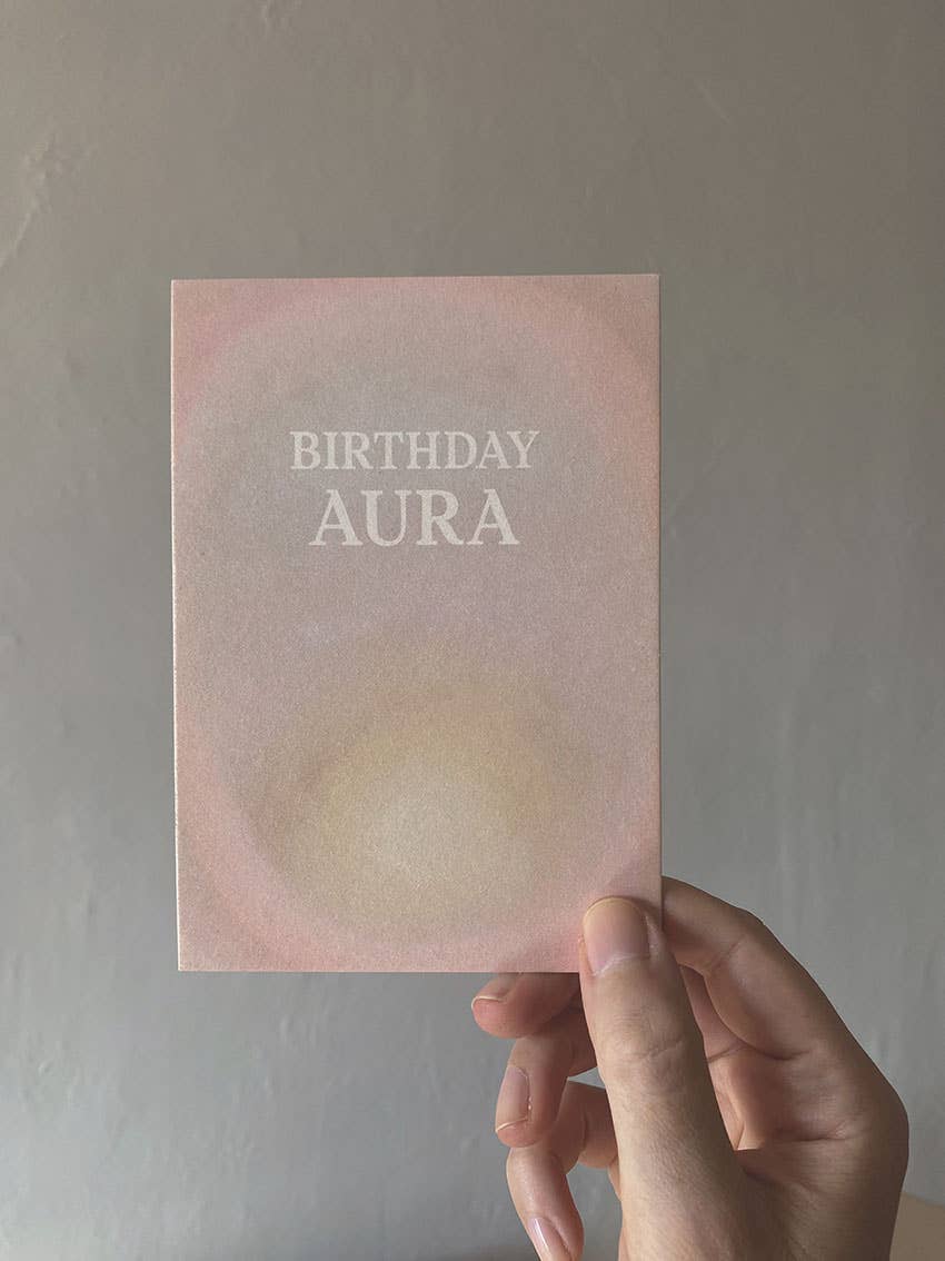 Postkarte - Birthday Aura
