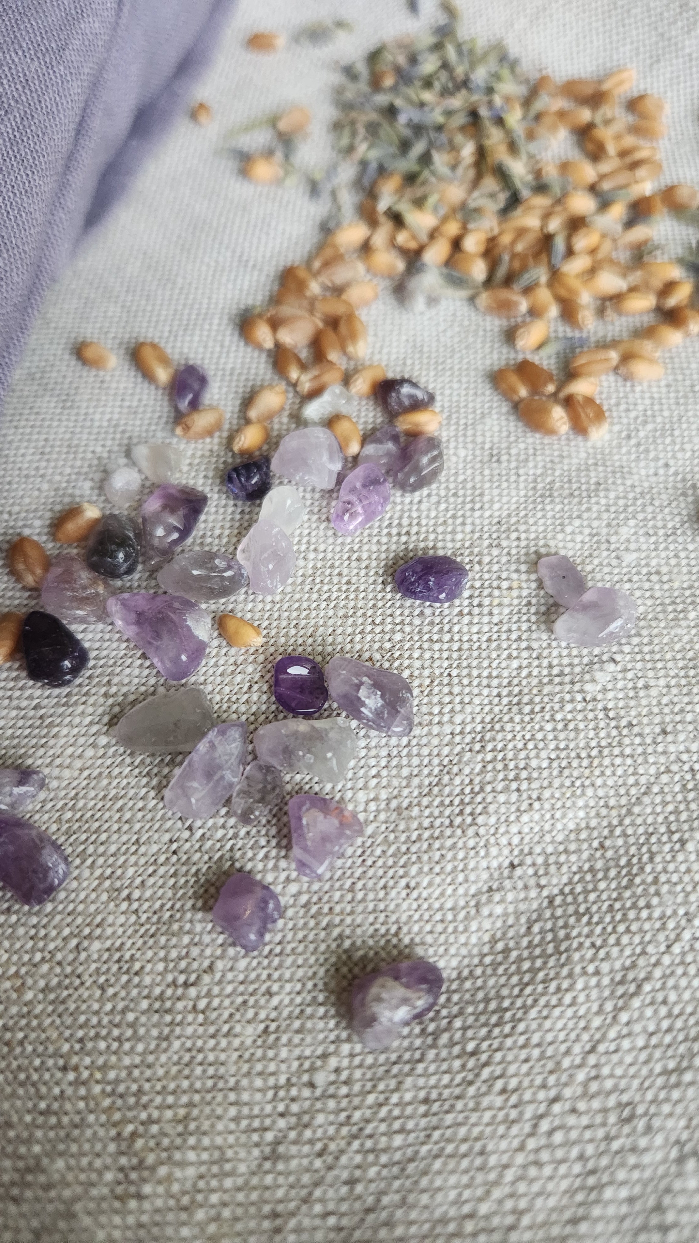 Augenkissen Leinen mit Lavendel & Amethyst - Calm