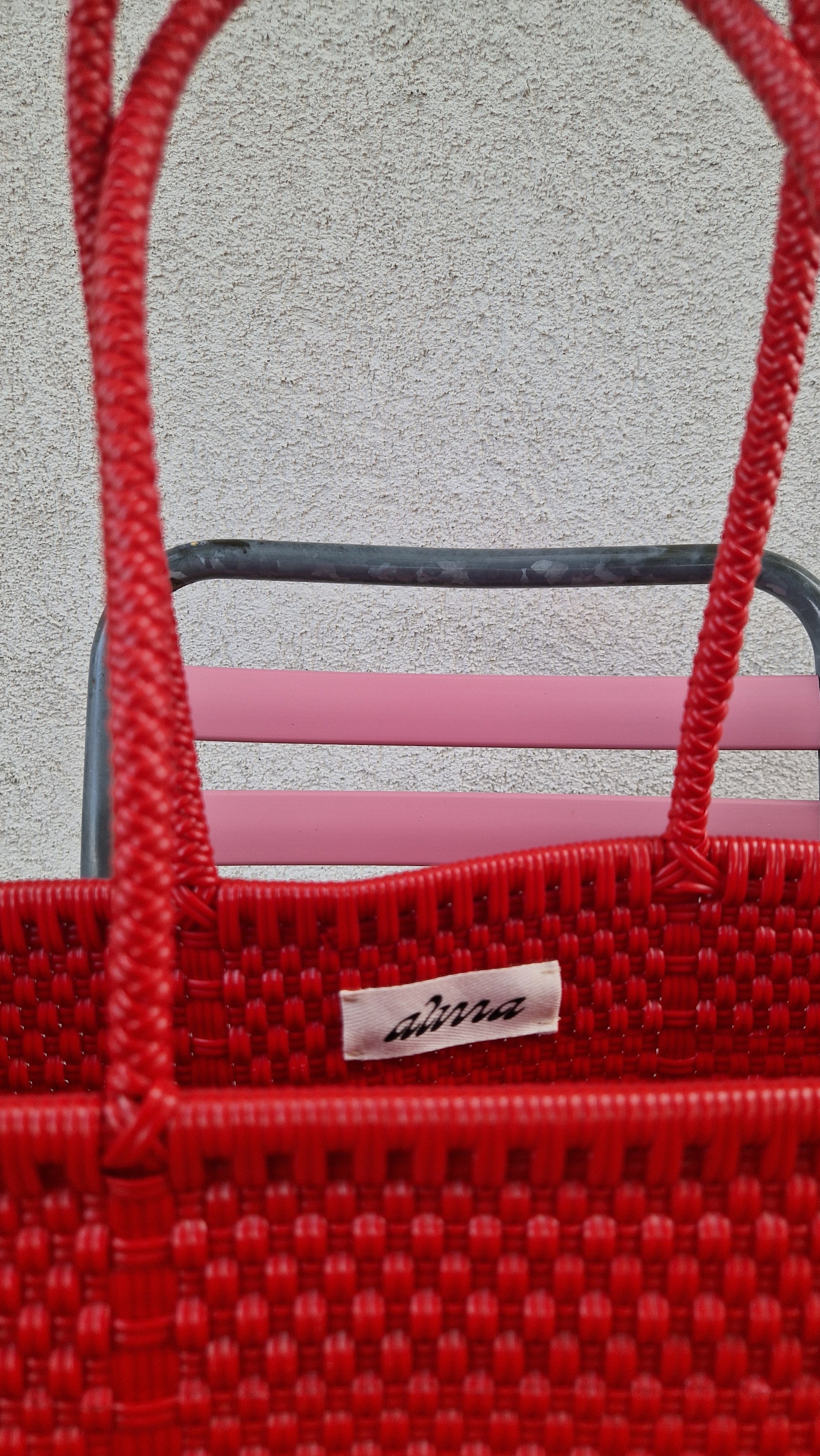 Alma Tote Mediana Tomato Red