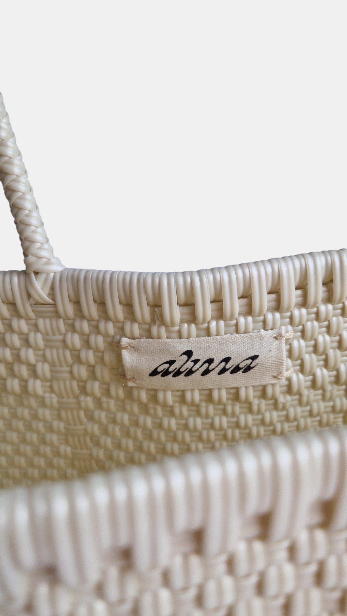 Alma Tote Chica Pearl White