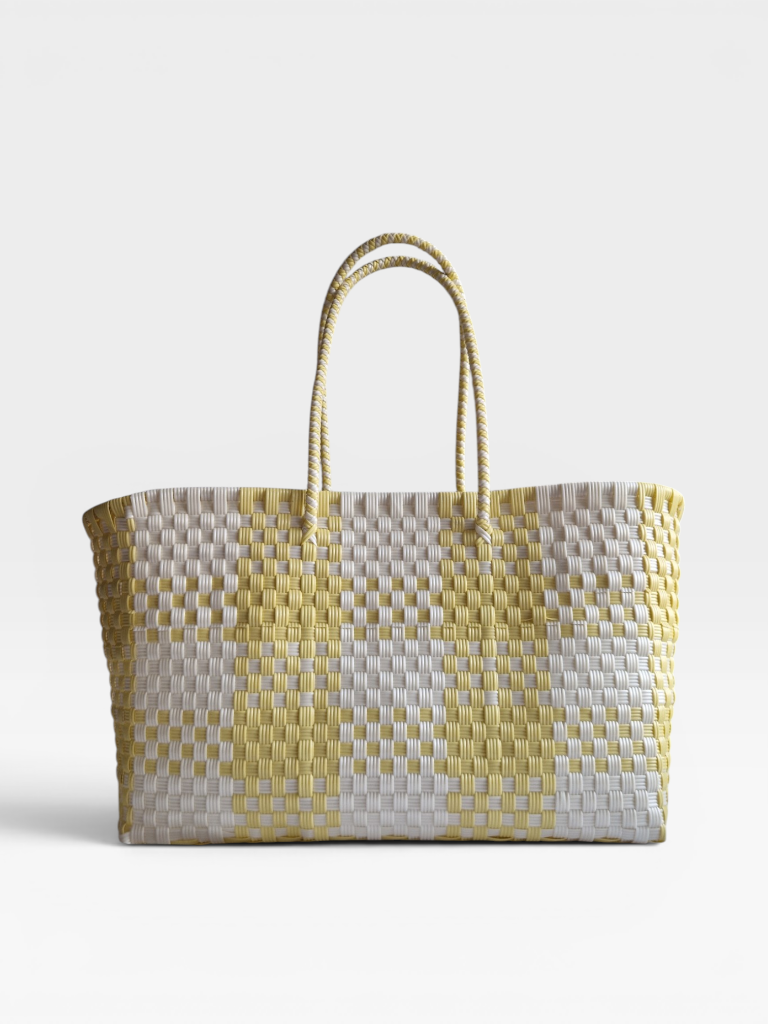 Alma Tote Extra Grande Plaid Yellow
