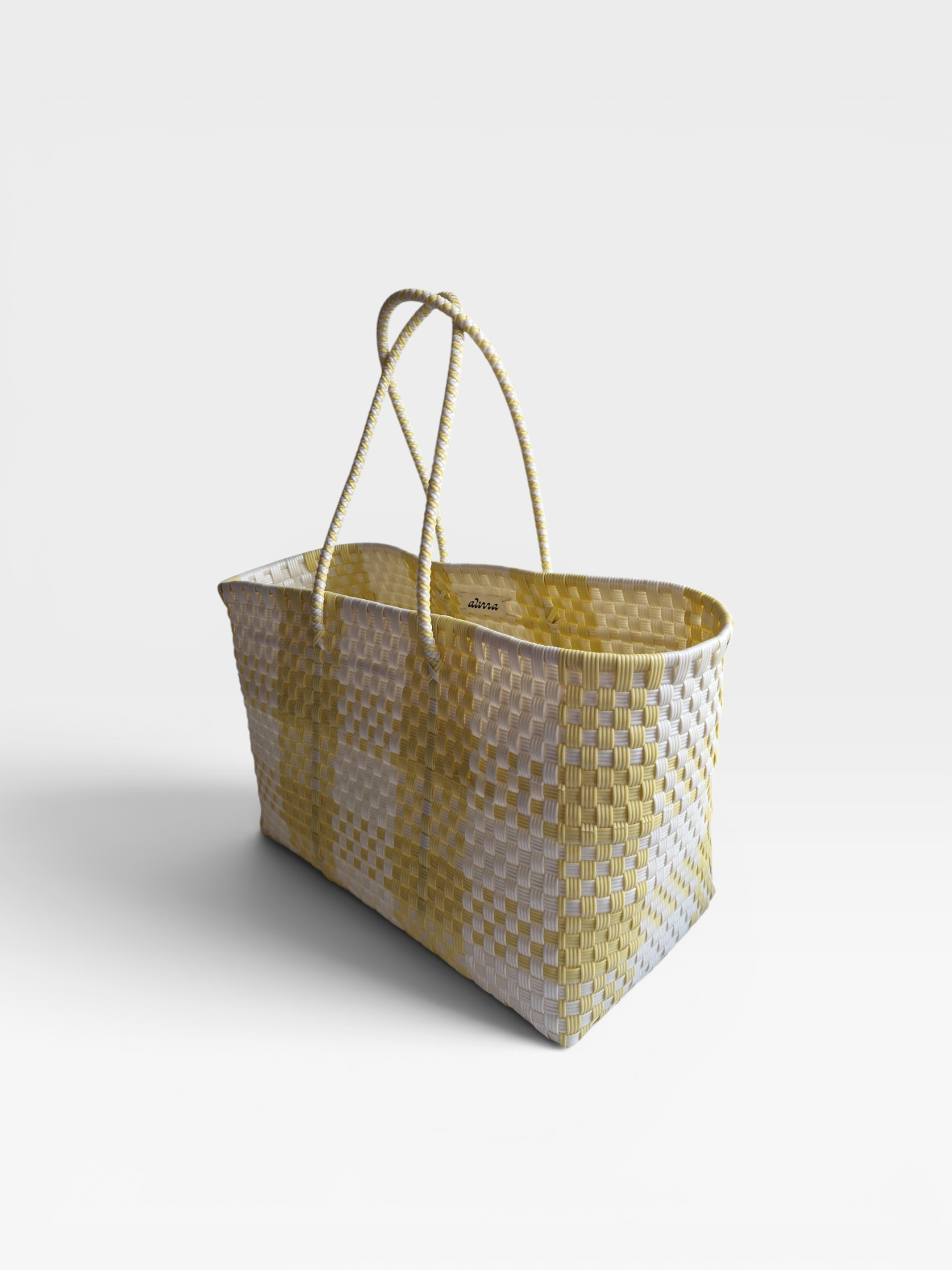 Alma Tote Extra Grande Plaid Yellow