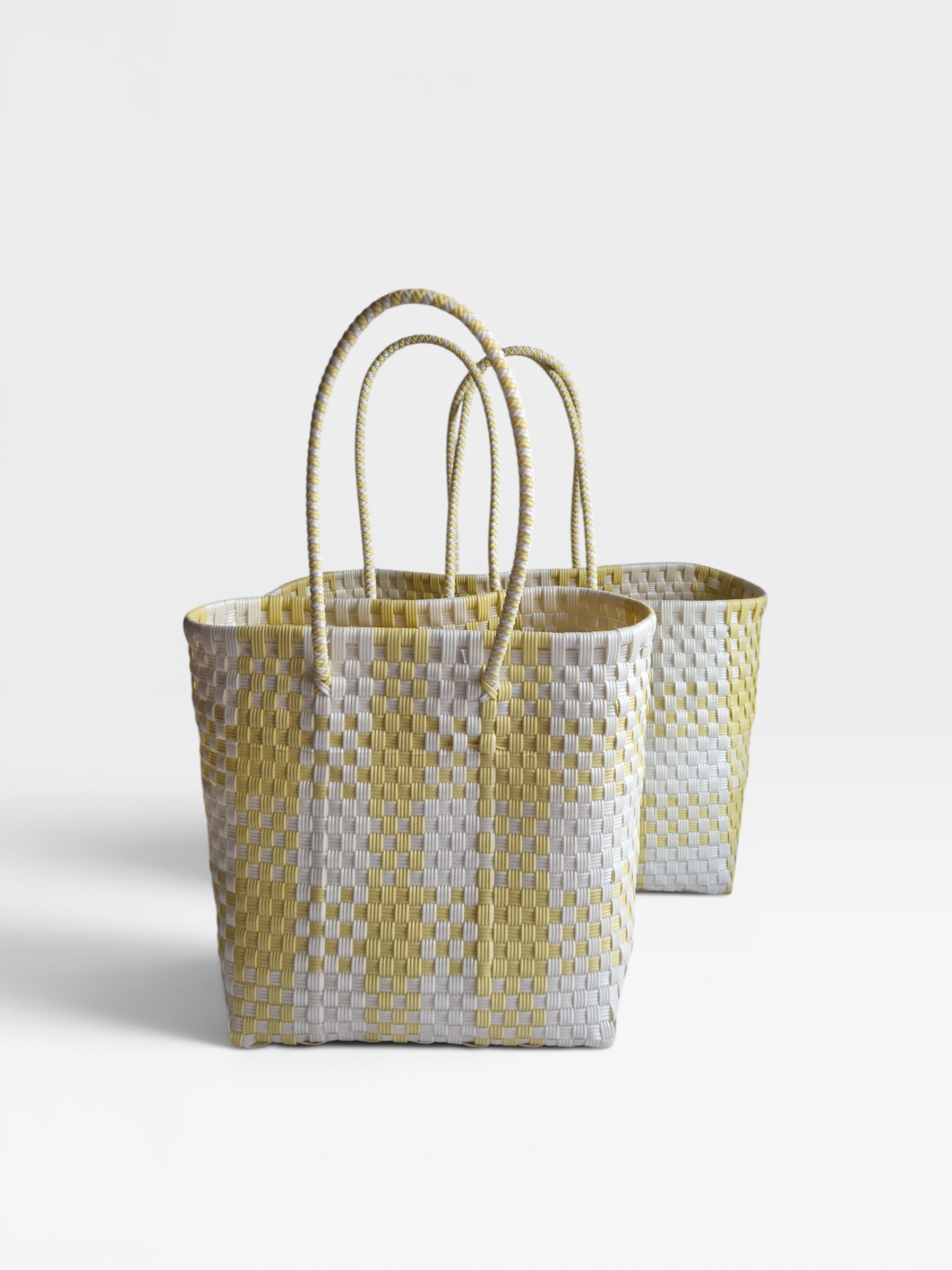 Alma Tote Extra Grande Plaid Yellow