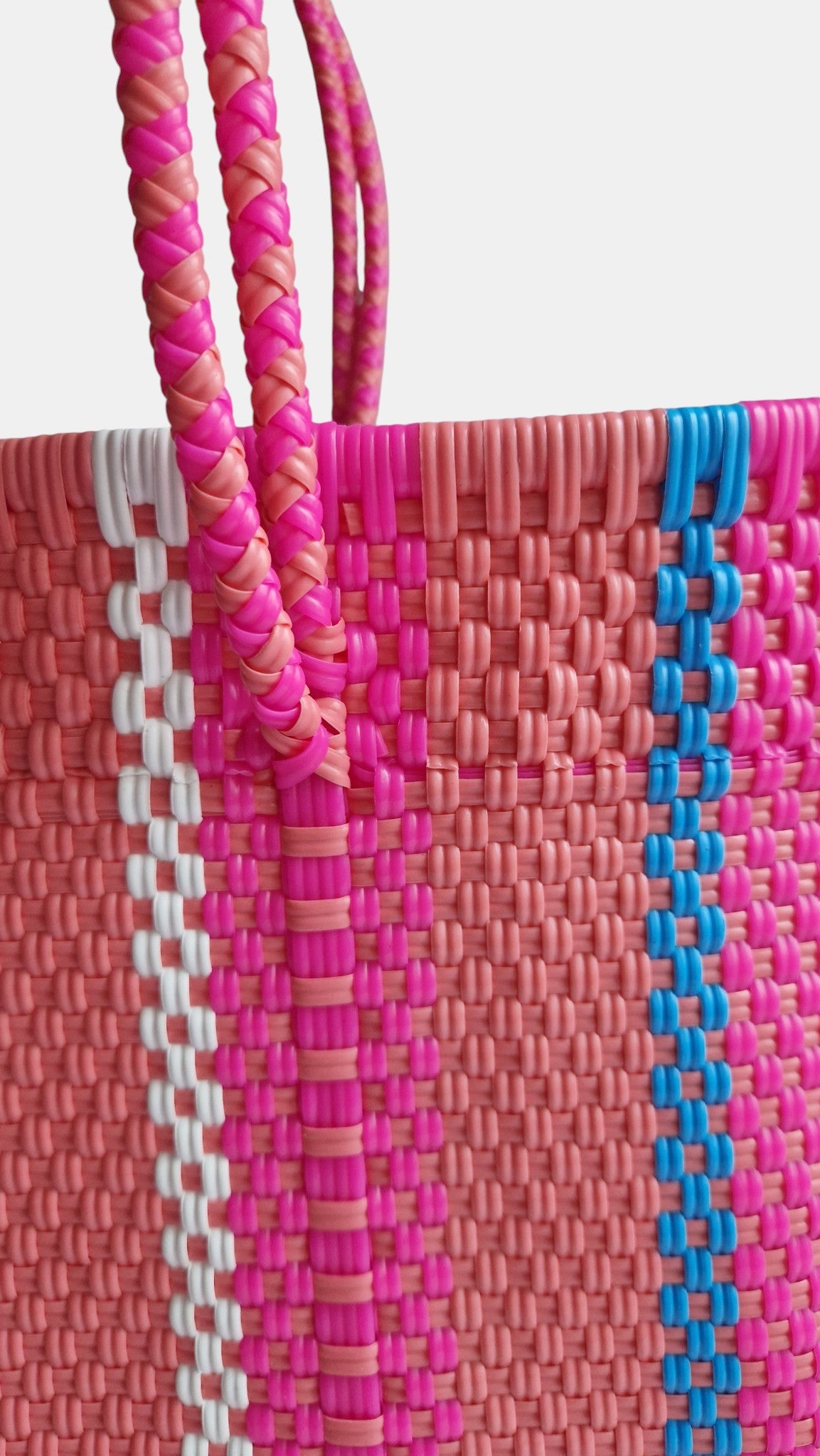 Alma Tote Grande Stripes Pink