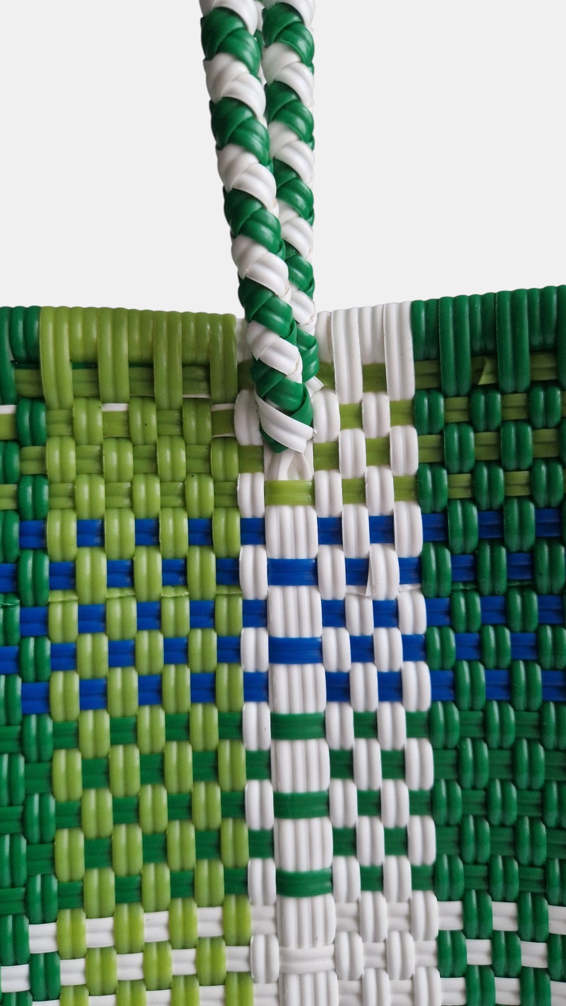 Alma Tote Grande Tartan Green