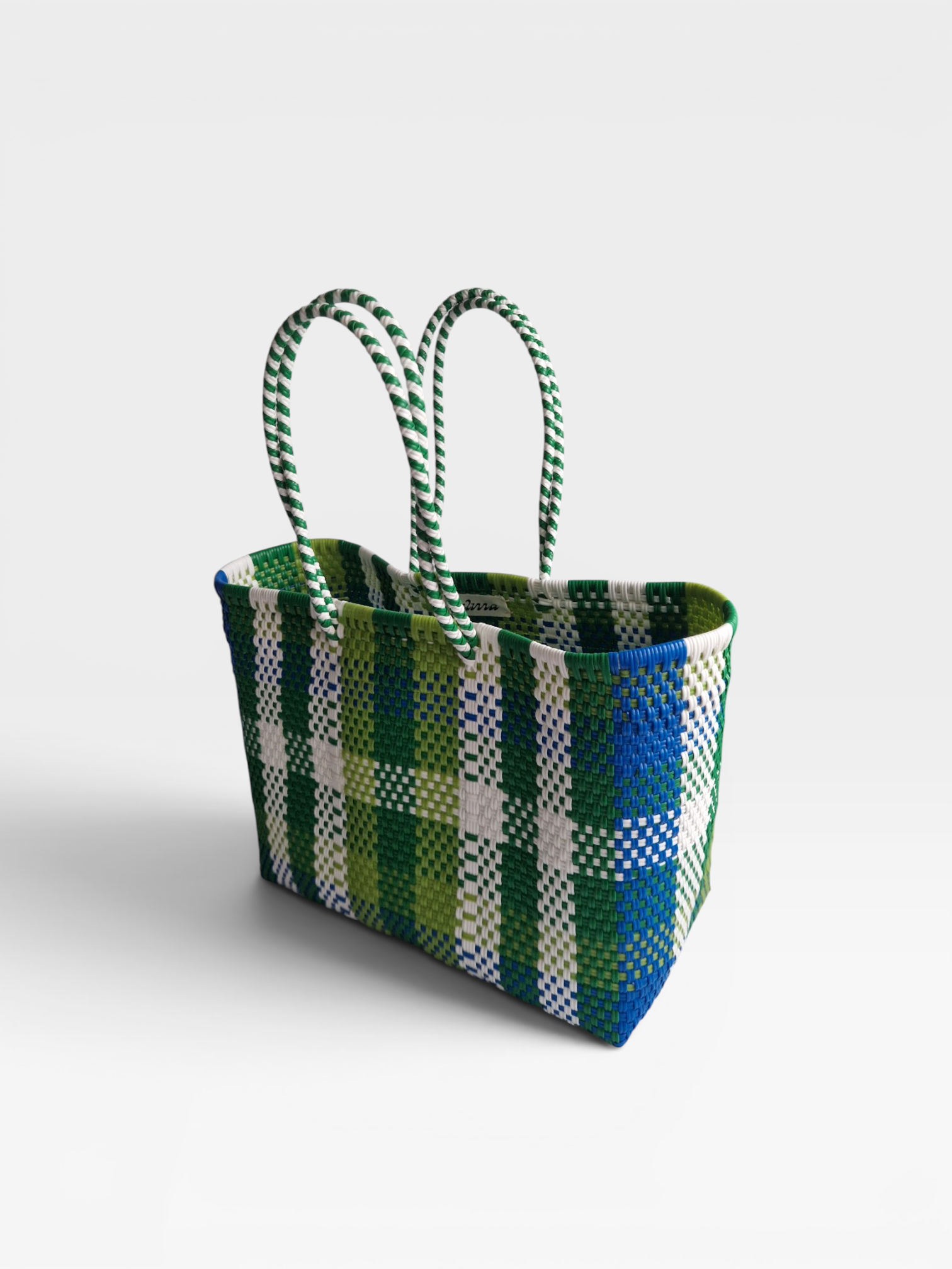 Alma Tote Grande Tartan Green