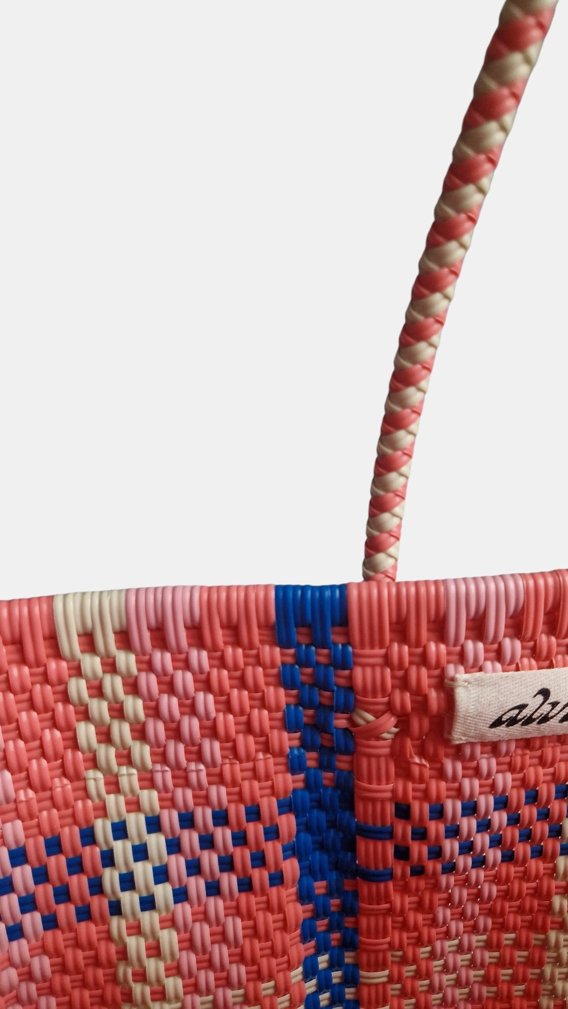 Alma Tote Grande Tartan Pink