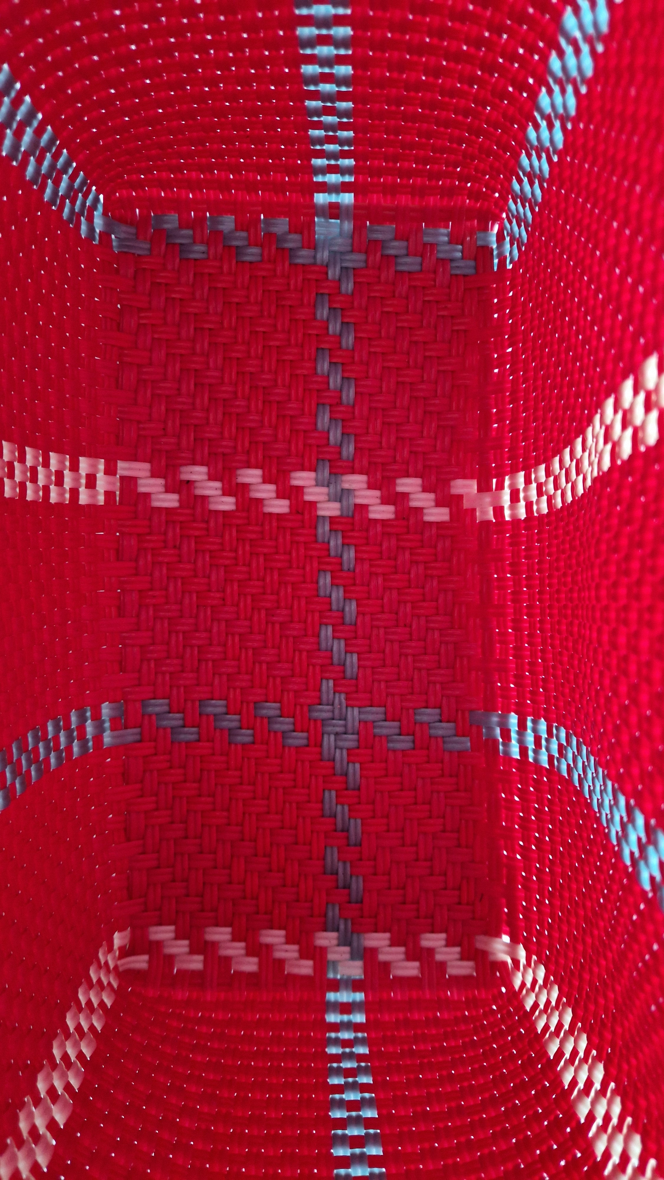 Alma Tote Mediana Stripes Red