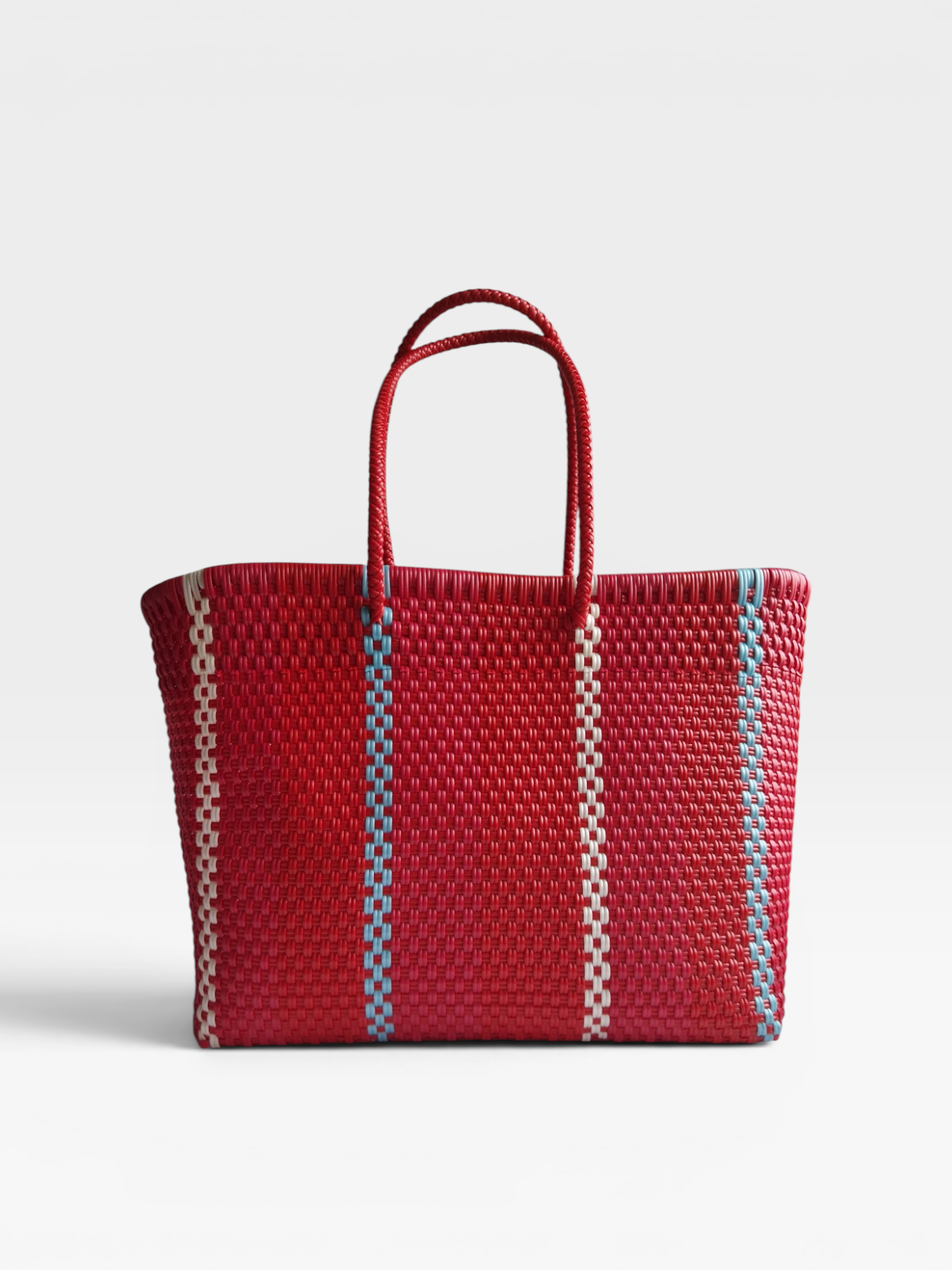 Alma Tote Grande Stripes Red
