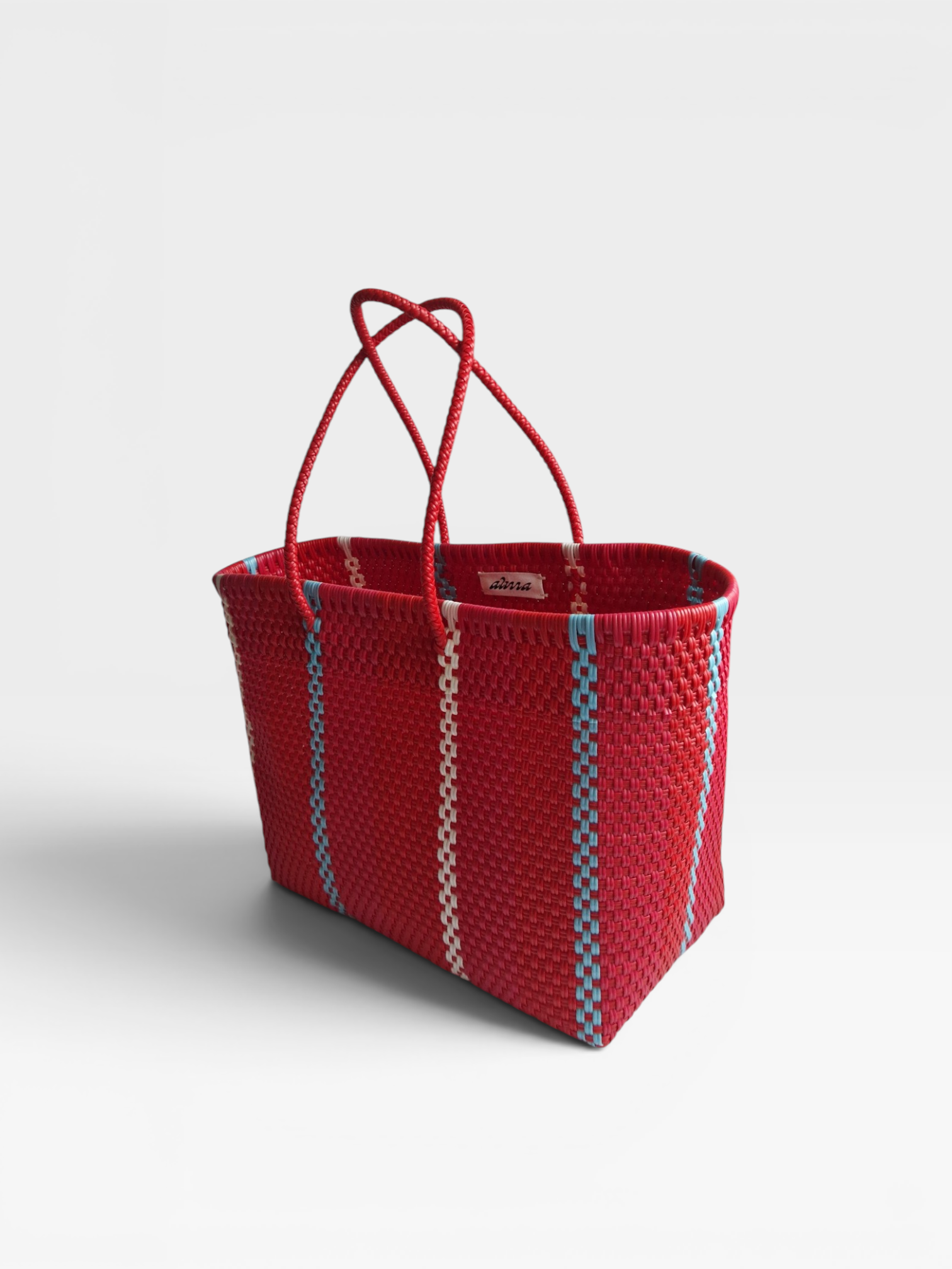 Alma Tote Grande Stripes Red
