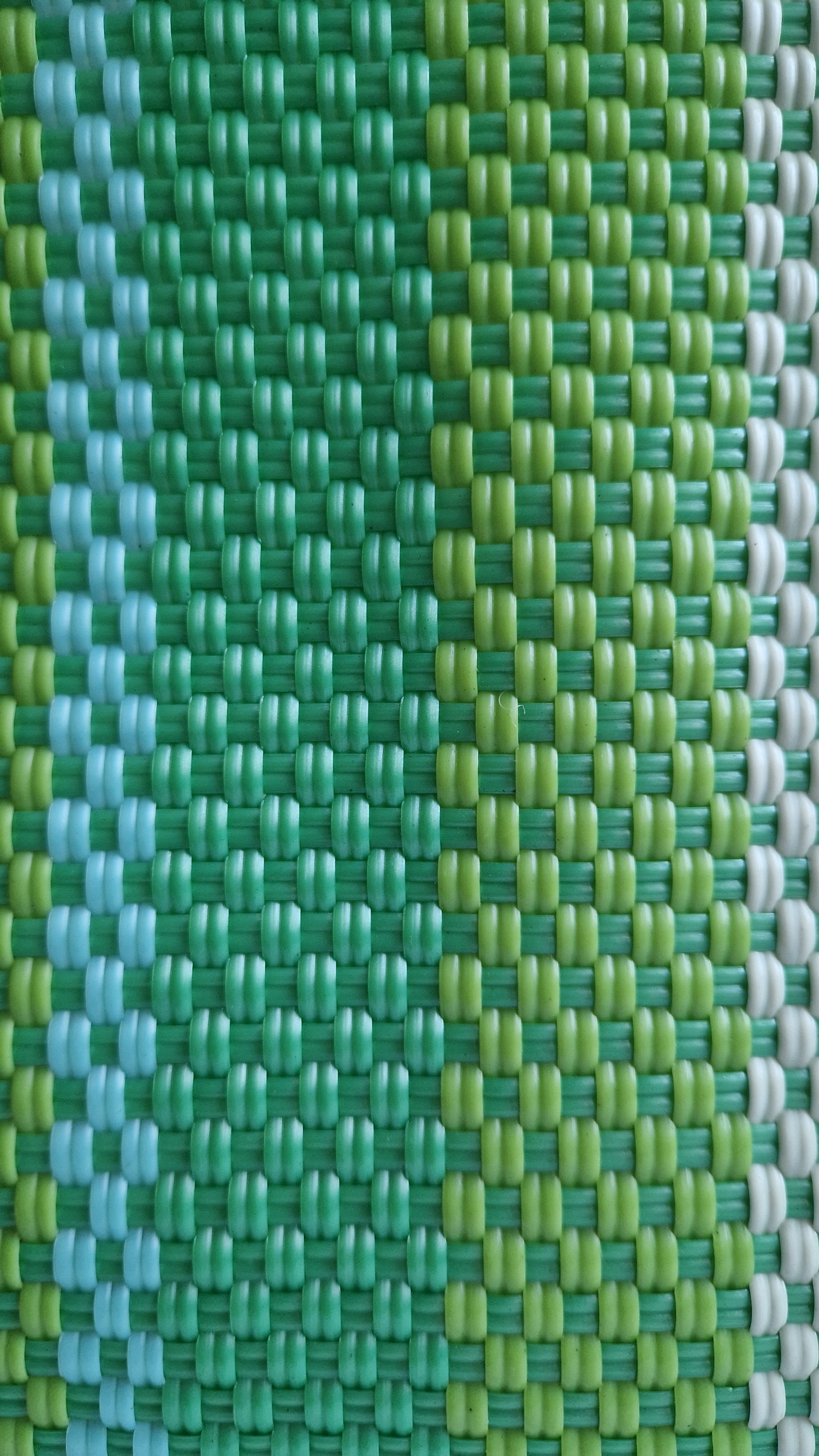 Alma Tote Mediana Stripes Lime Green