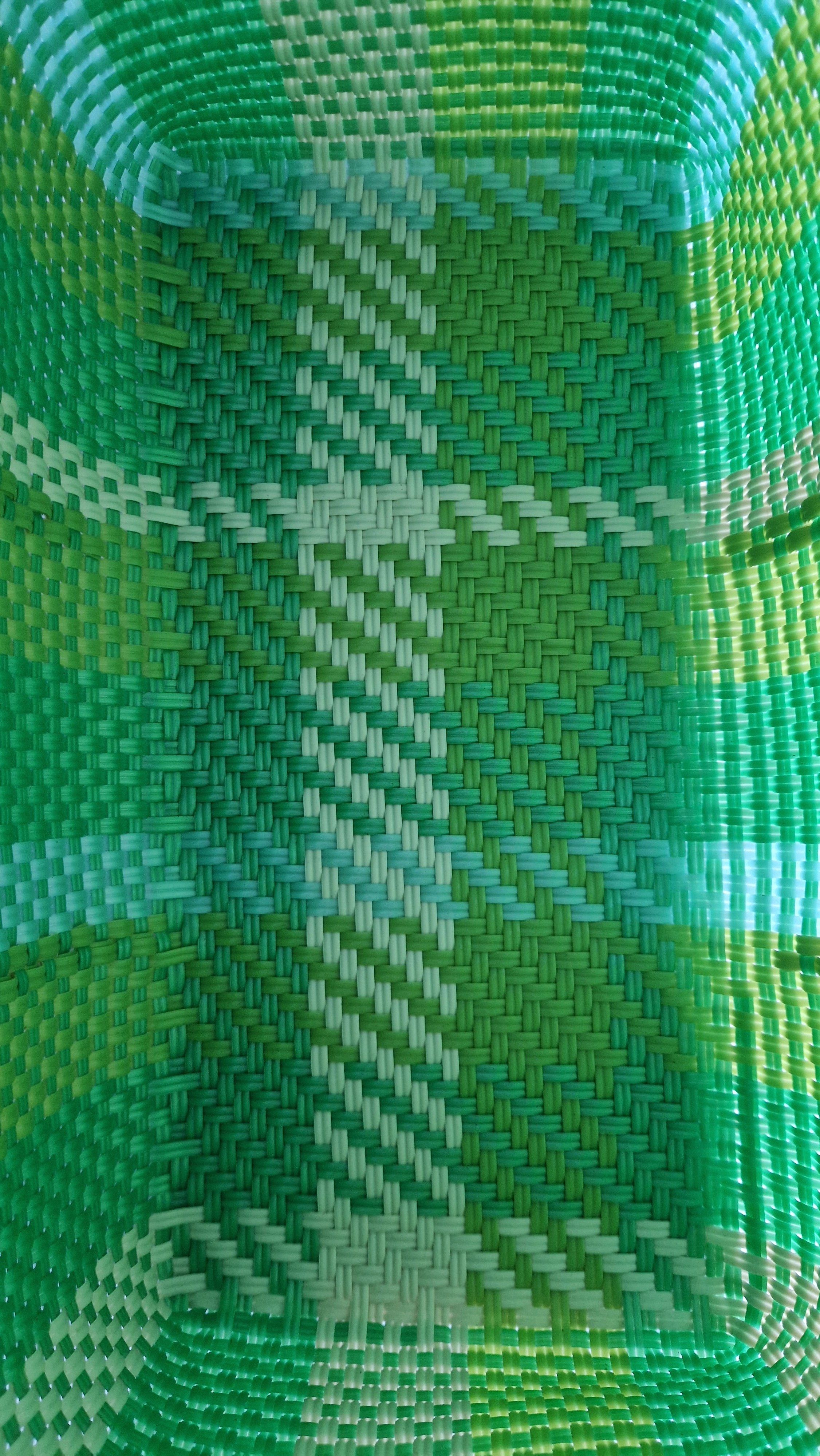 Alma Tote Grande Stripes Lime Green