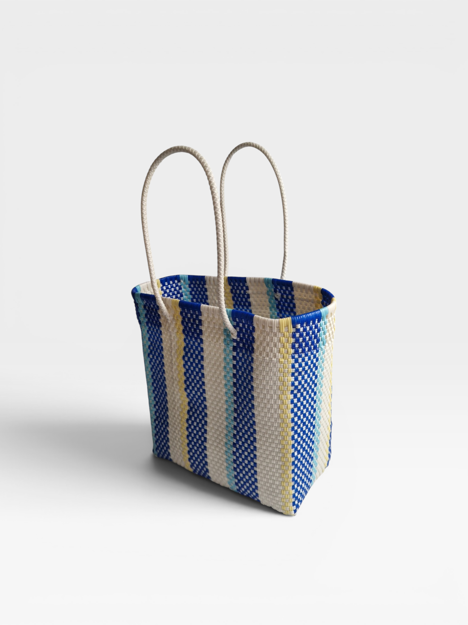 Alma Tote Mediana Stripes Blue