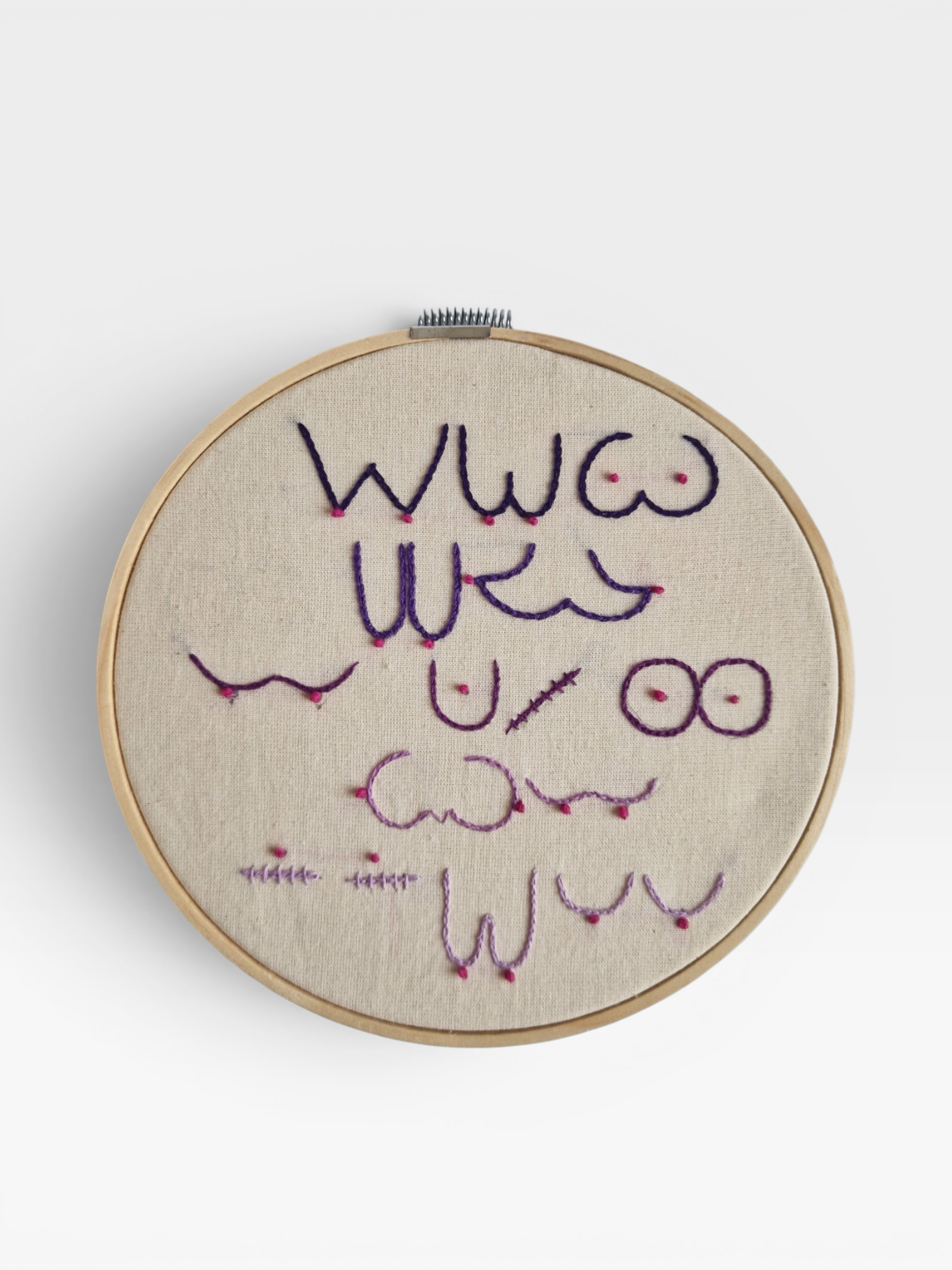 Kotty Embroidery Art Bild - Boobs