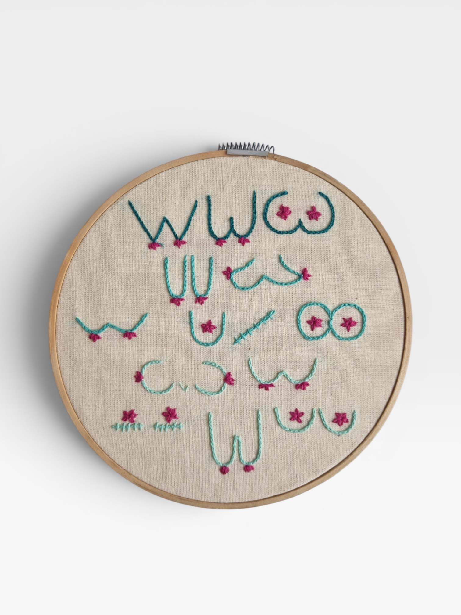 Kotty Embroidery Art Bild - Boobs