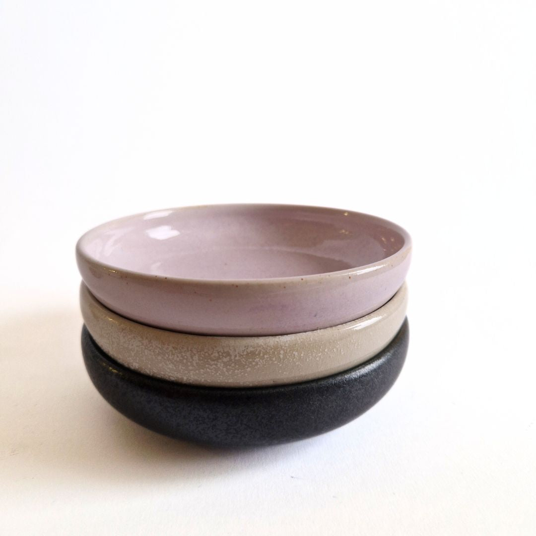 Räucherschale Keramik Schwarz