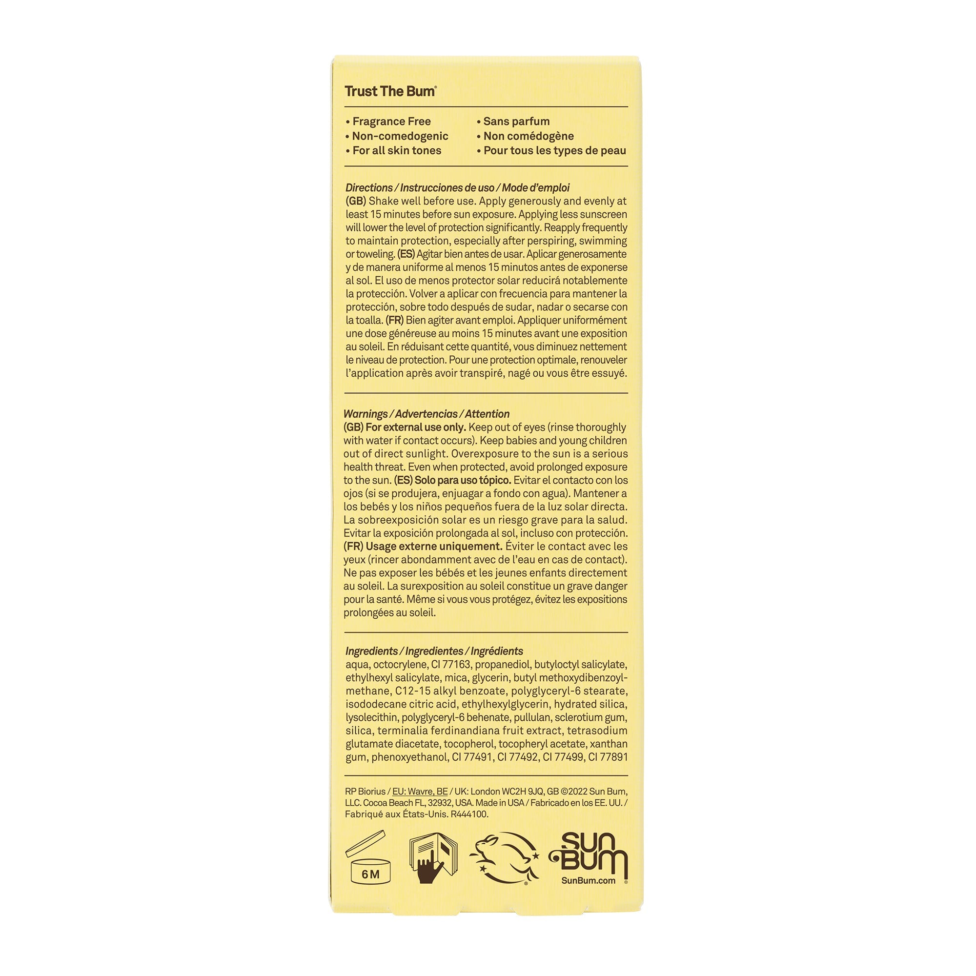 Sun Bum Original Glow SPF 30 Sunscreen Face Lotion