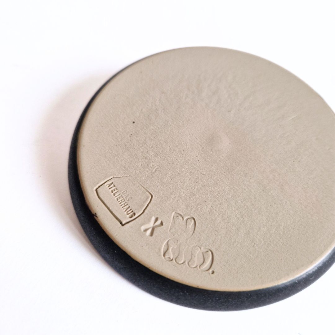 Räucherstäbchenhalter Keramik Schwarz