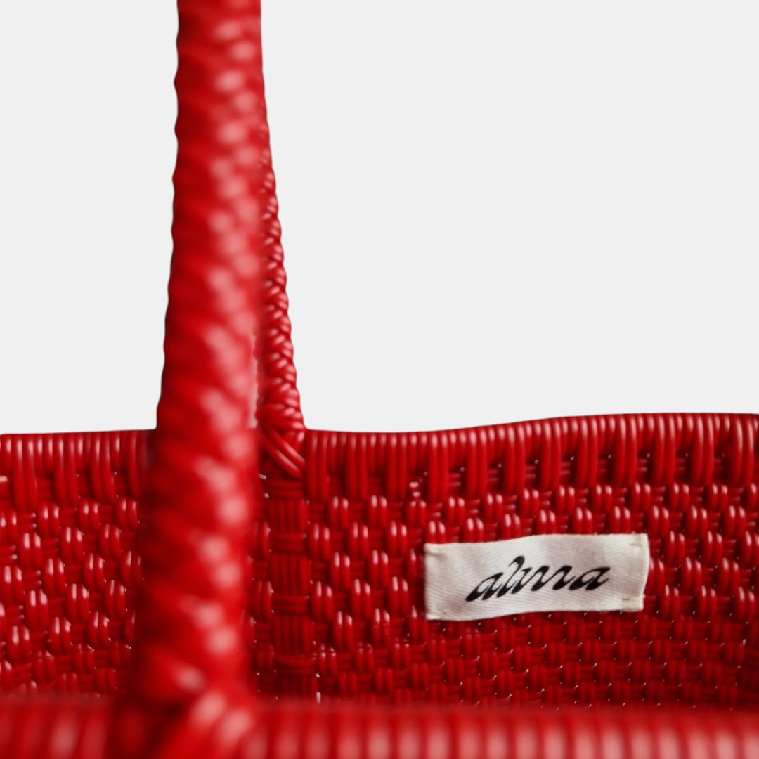 Alma Tote Mediana Tomato Red