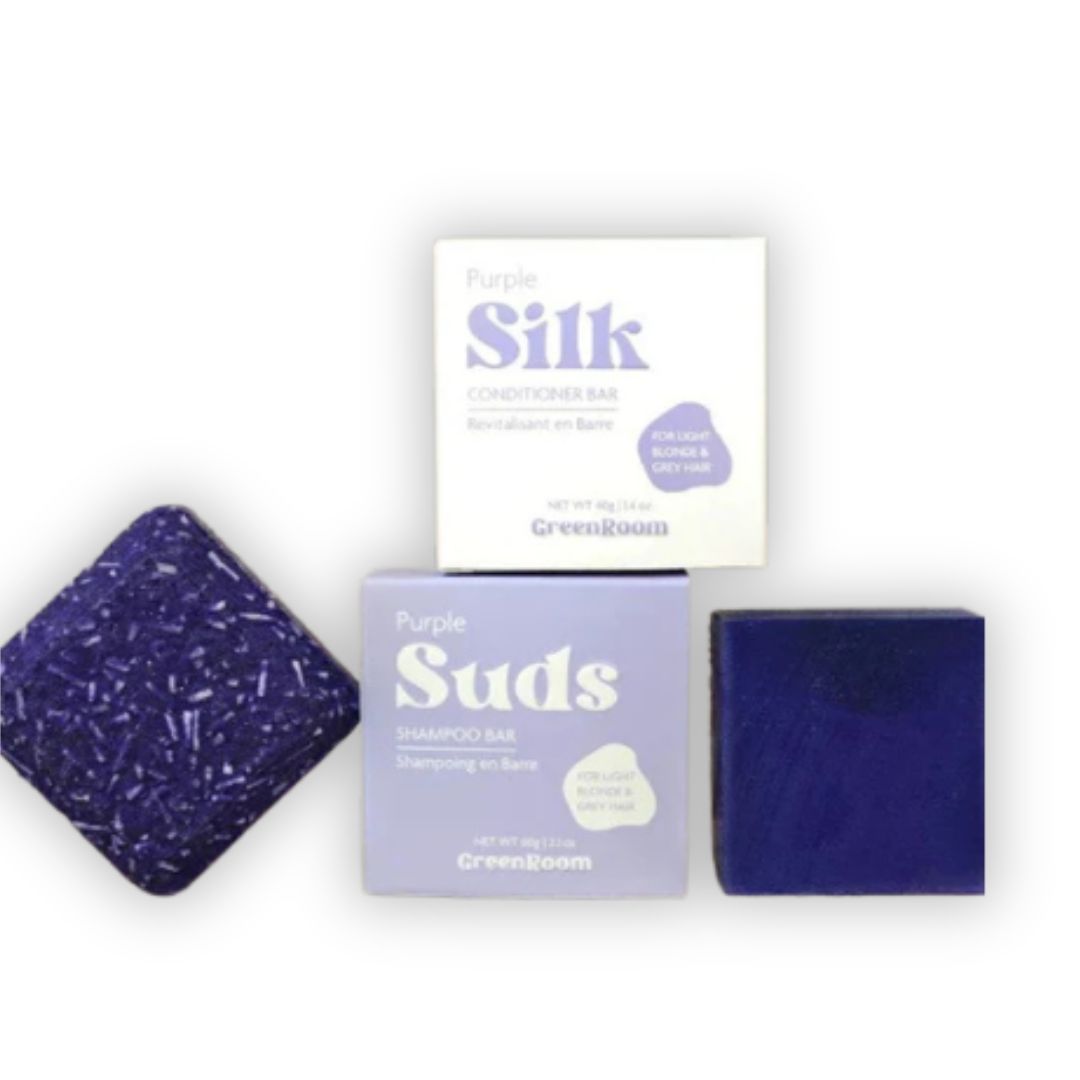 Festes Shampoo & Conditioner Set Colour Correction Purple - Hellblondes & Graues Haar