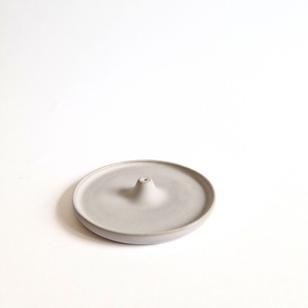 Räucherstäbchenhalter Keramik Weiss