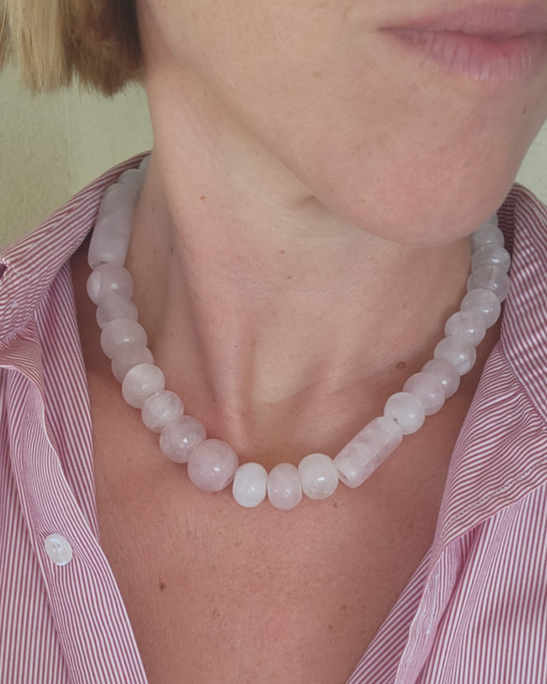Complete pink Gemini amulet