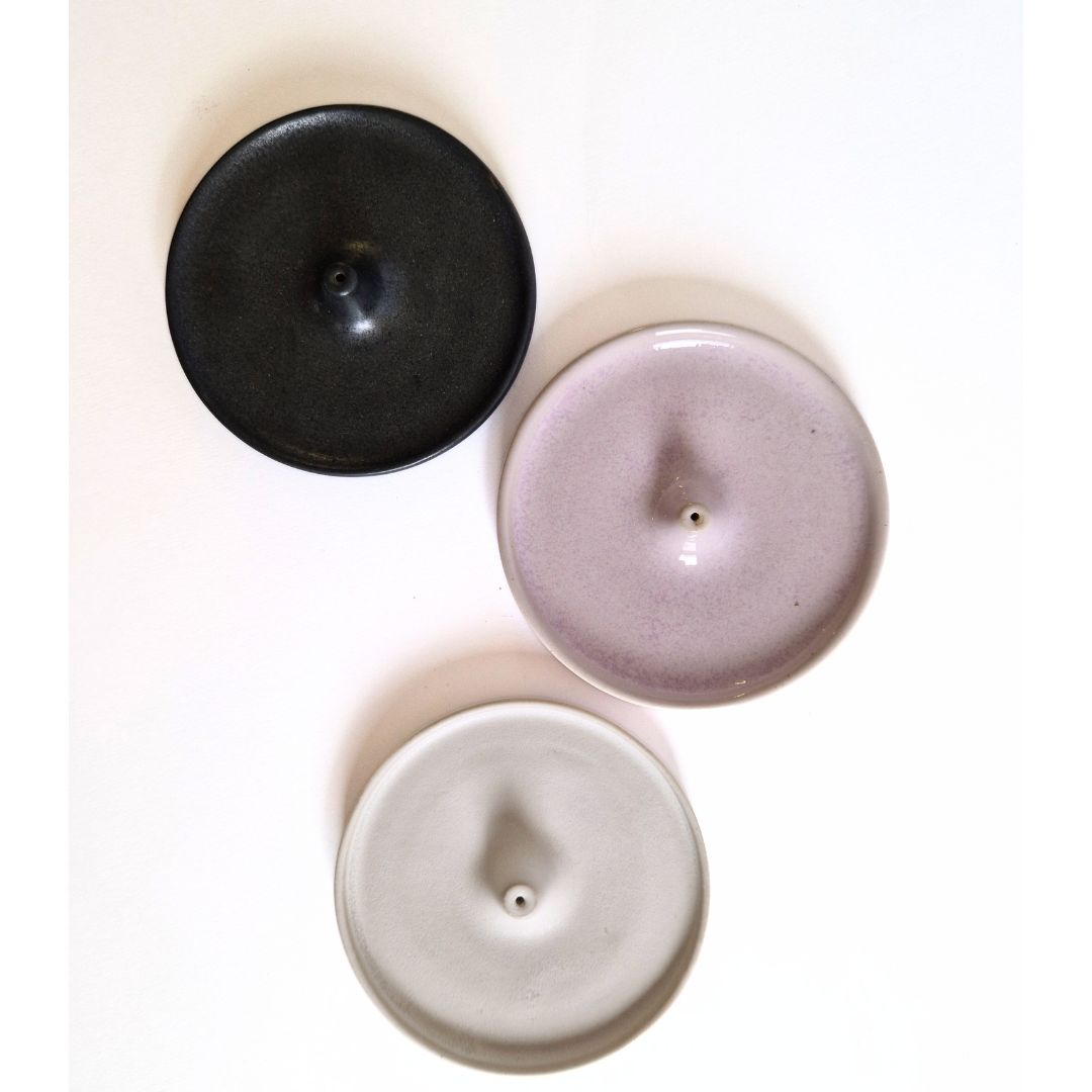 Räucherstäbchenhalter Keramik Lila